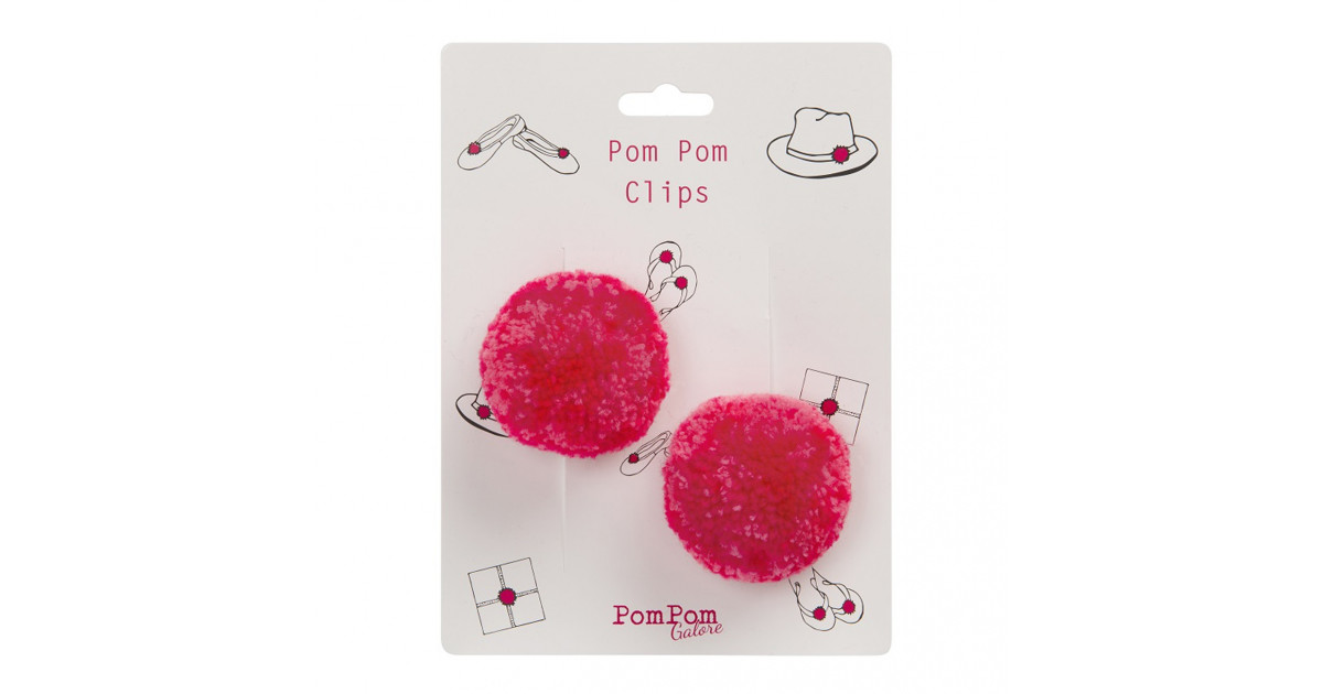 Pom Pom Clips Pink Large