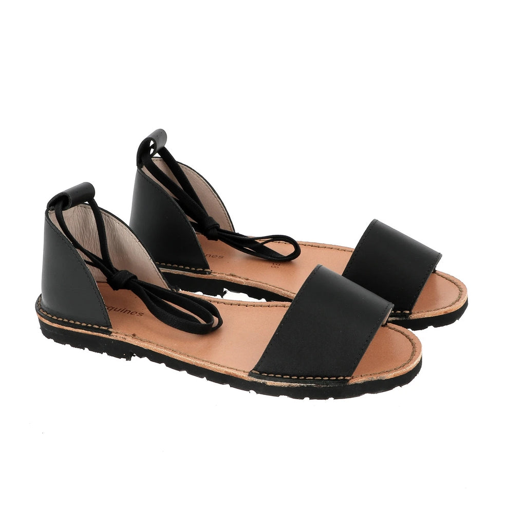 Avarca Deia Cuero Negro