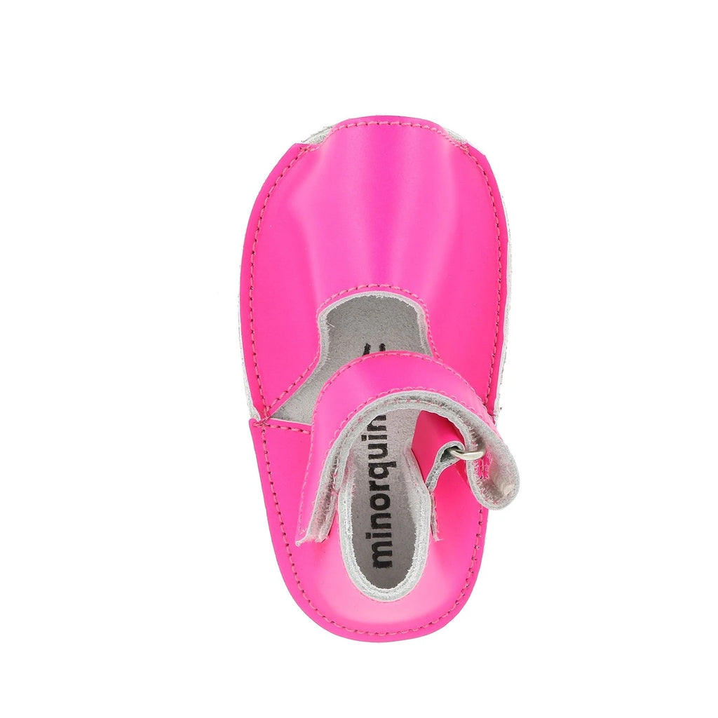 Frailera Baby Cuero Flúor Fucsia