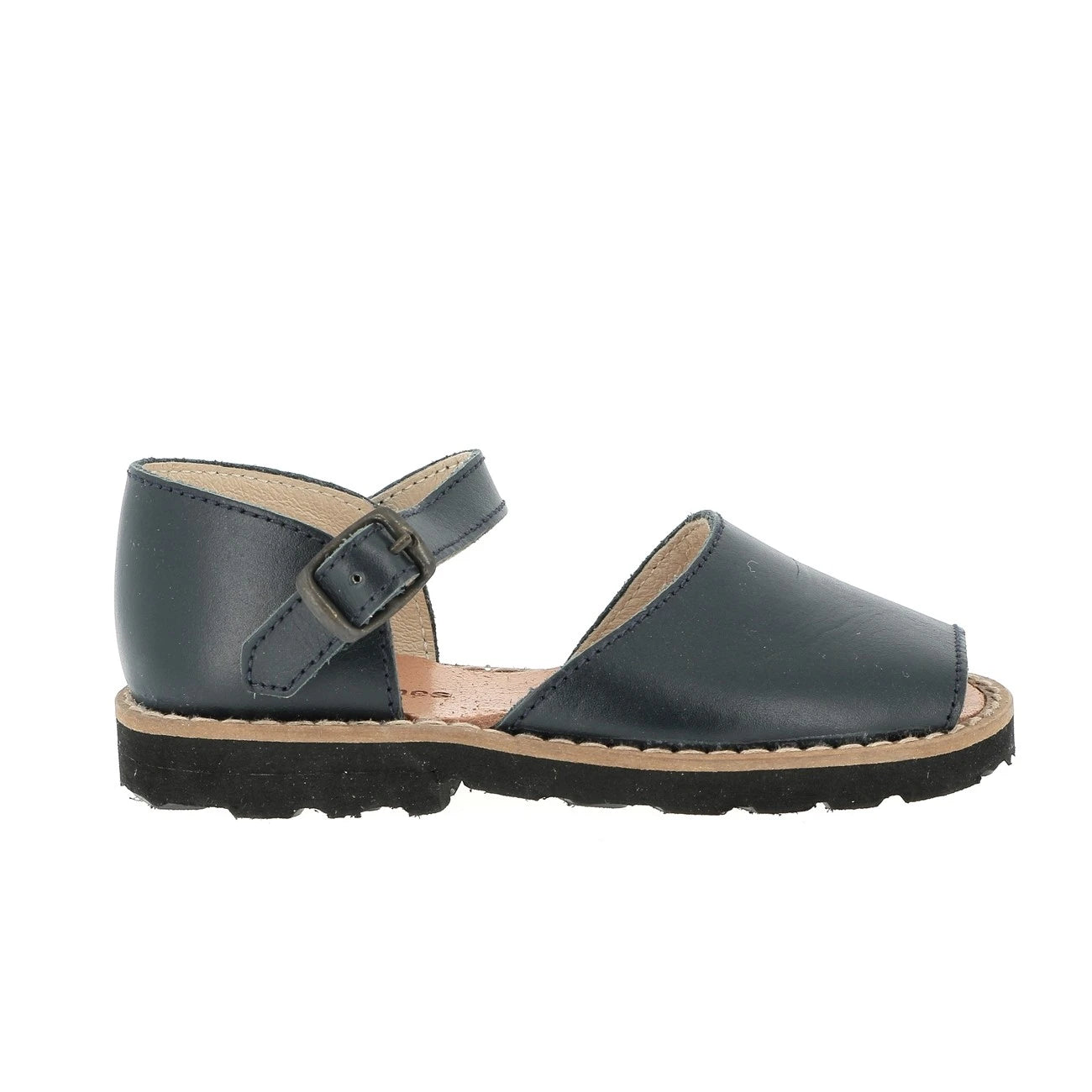 Frailera Bucle Cuero Azul Marino