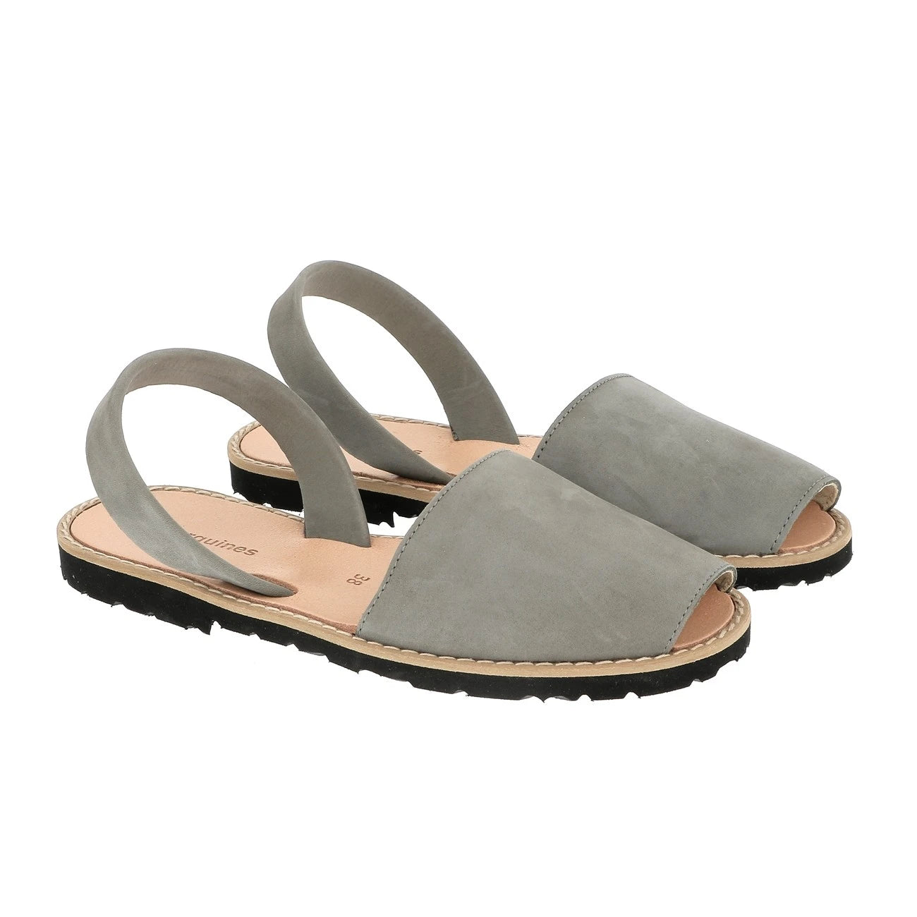 Abarca nubuck gris oscuro