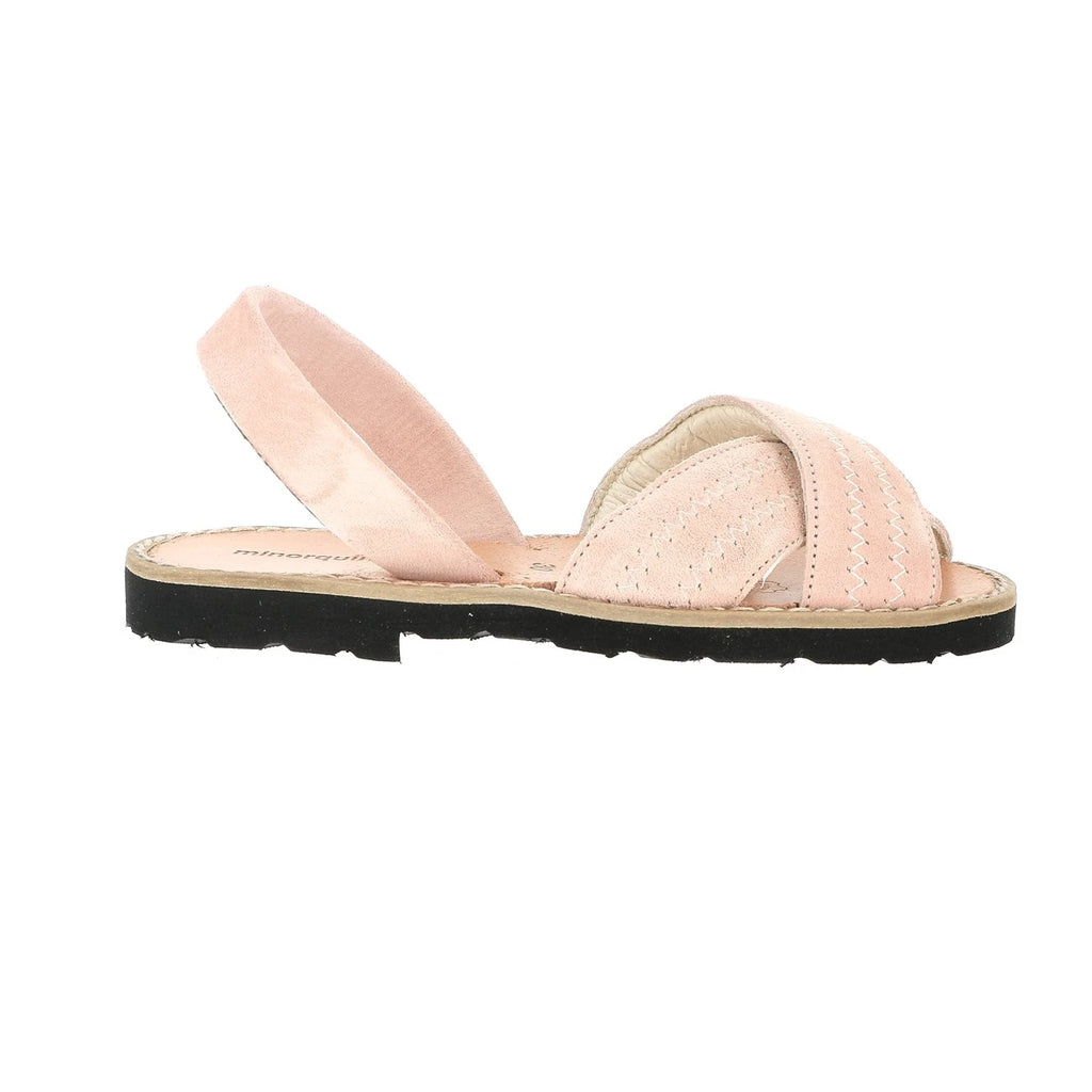 Avarca Berlín Terciopelo Rosa