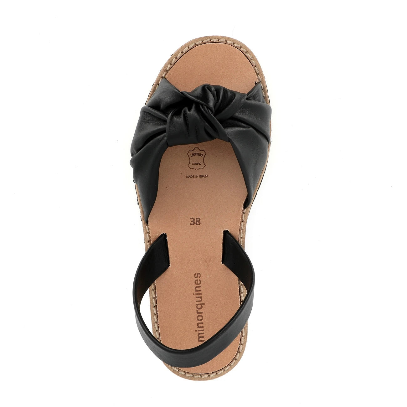 Avarca Bahia Cuir Negro