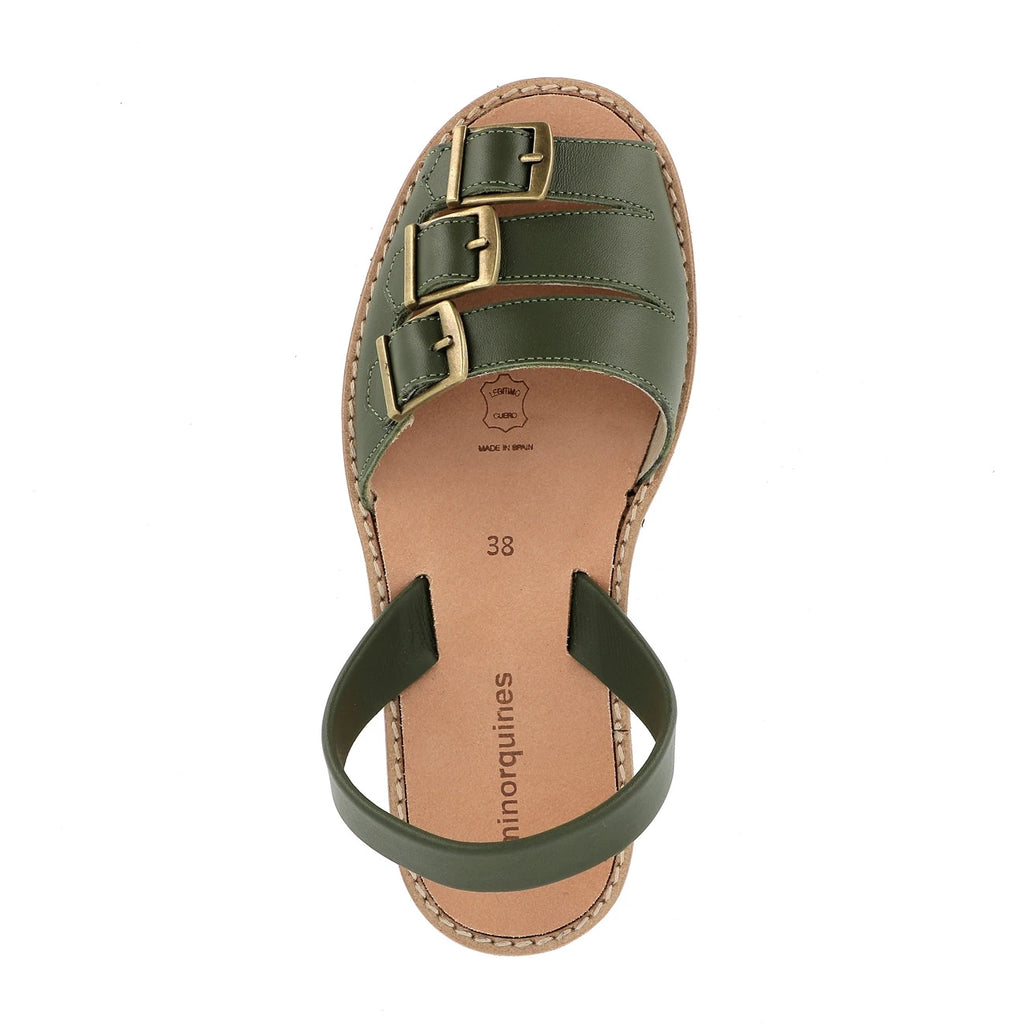 Avarca Zamora Cuir Army