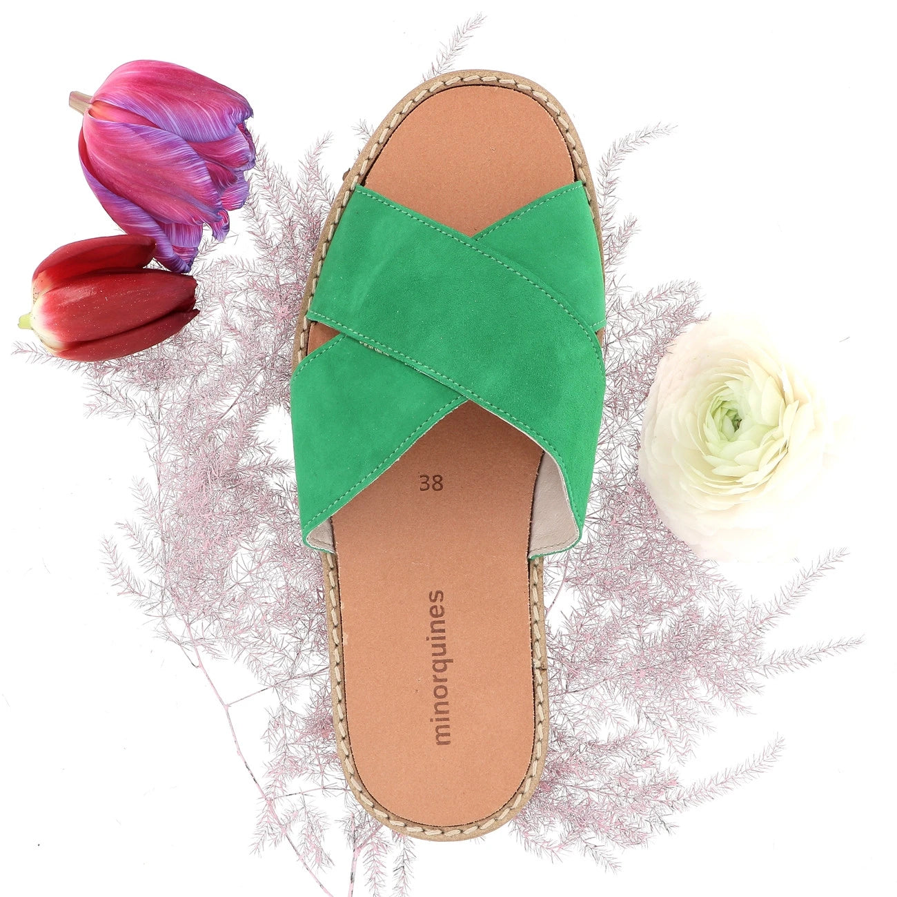 Avarca Mule Daim Cesped