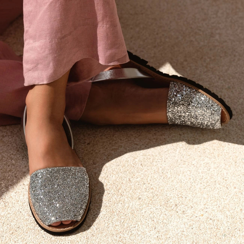 Avarca Paillettes Argent