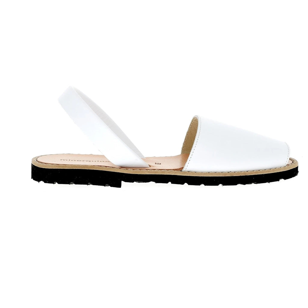 Avarca Cuero Blanco
