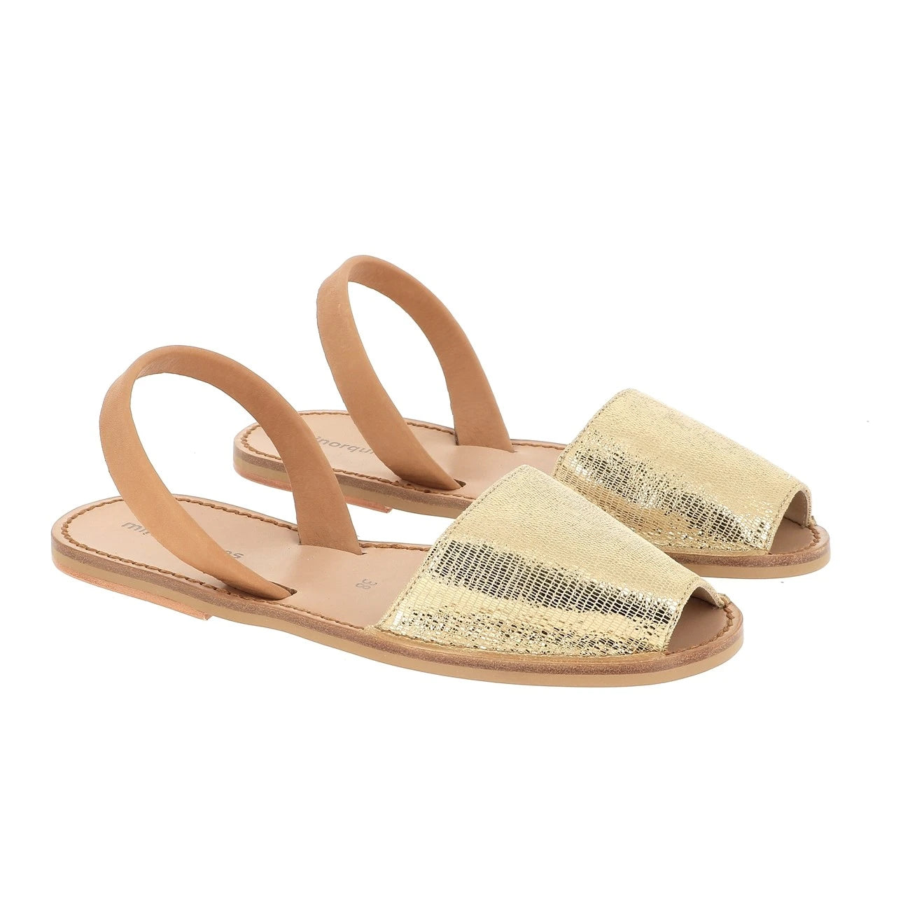 Avarca Neo Cuir Brillant Doré