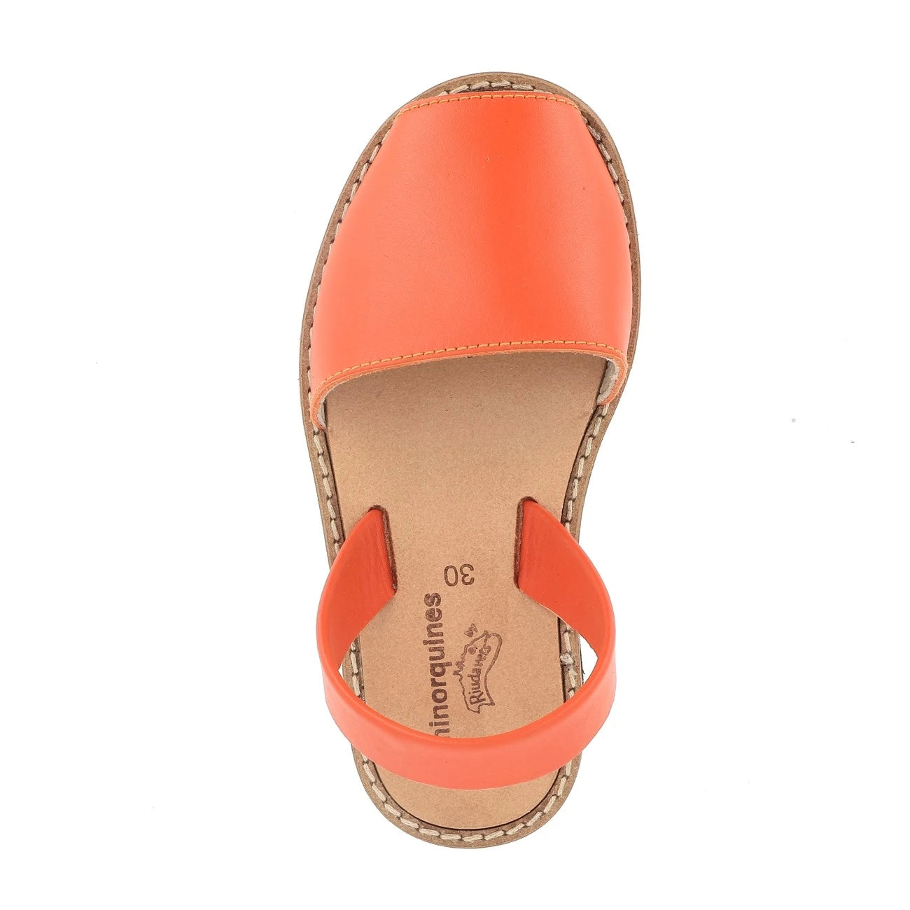 Avarca de Cuero Naranja