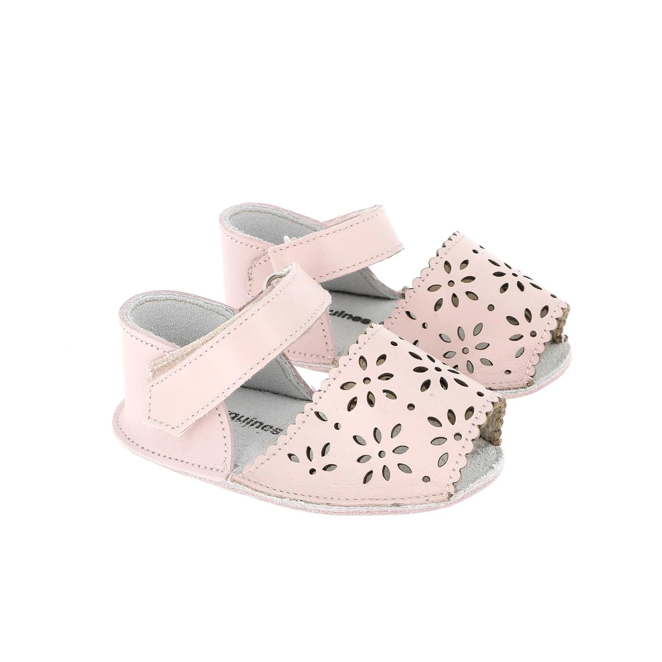 Frailera Baby Cuir Perforé Fleur Pink
