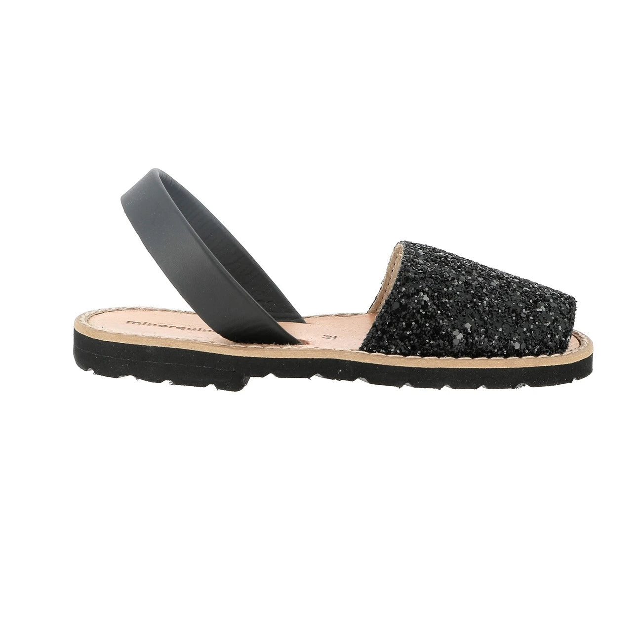 Avarca Paillettes Negro