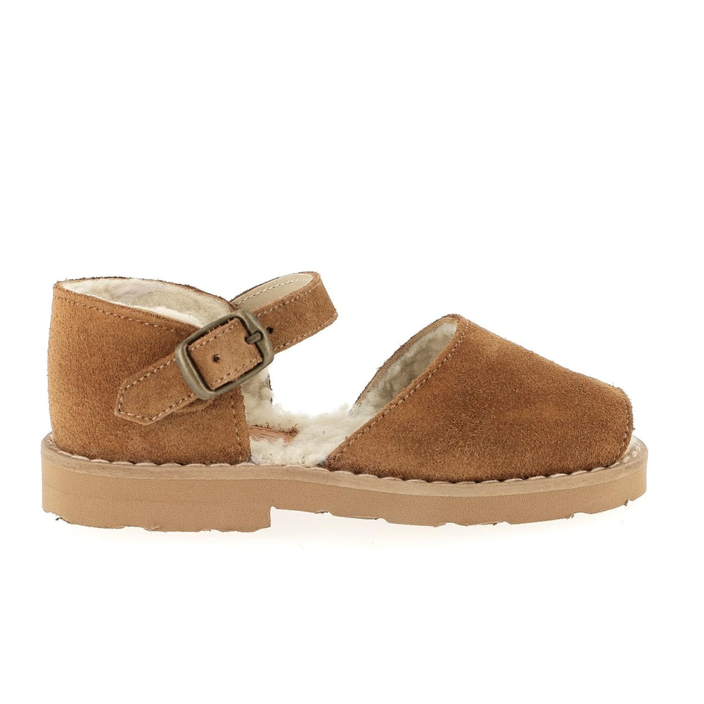 Frailera Boucle Mouton Merinos Marron