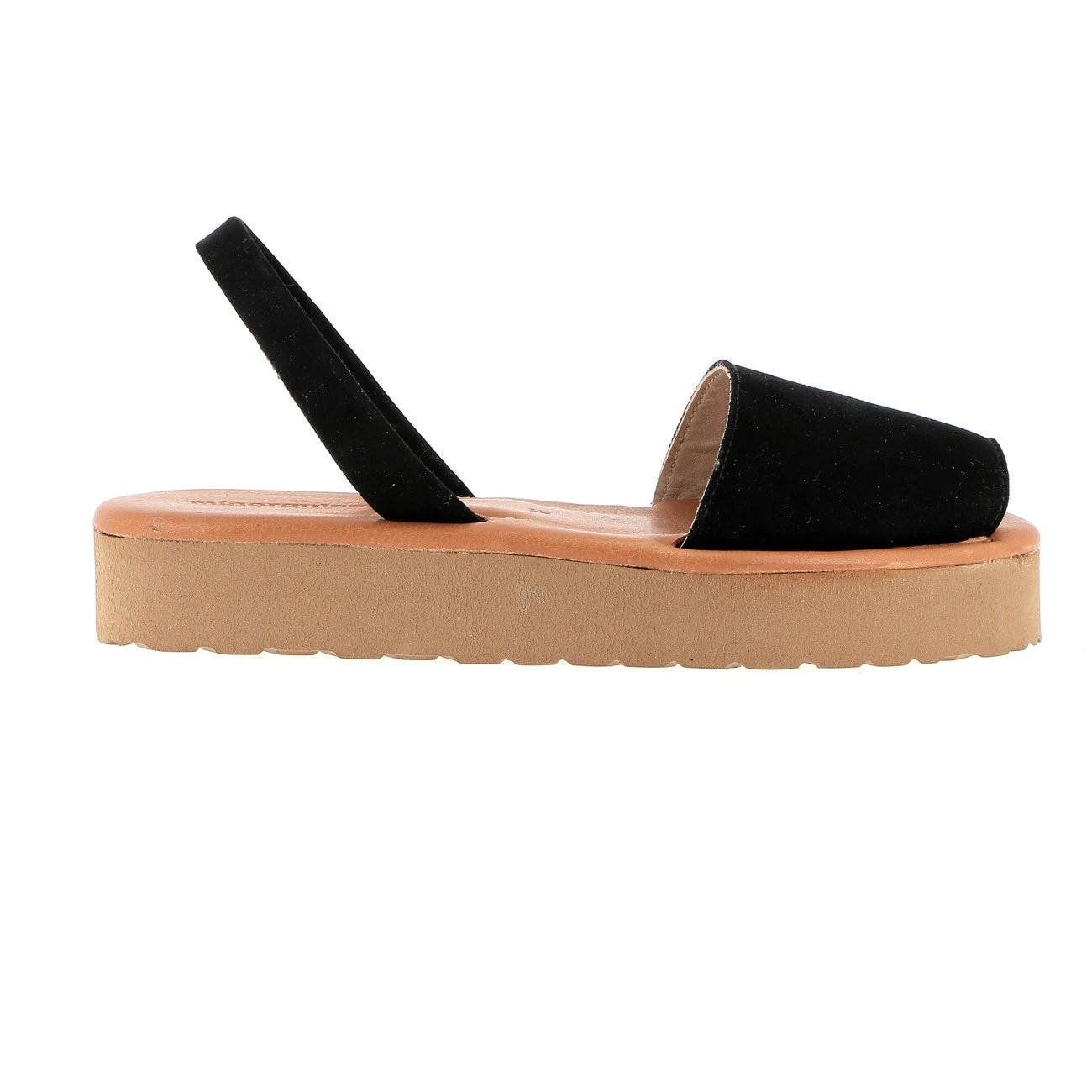 Avarca Platja Plateforme Daim Negro