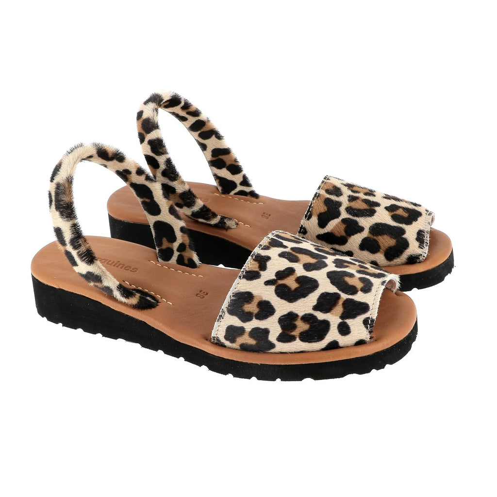 Avarca Playa Piel Leopardo