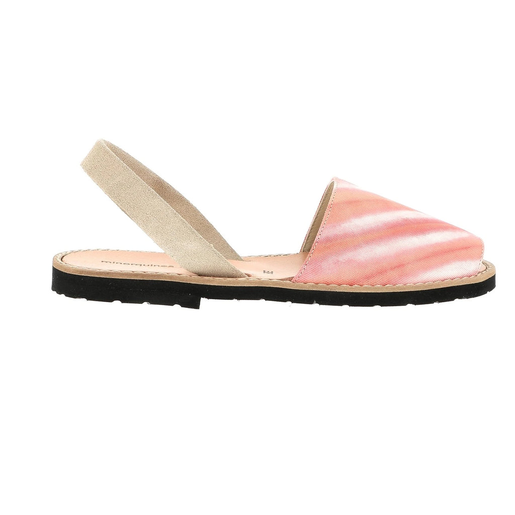 Avarca Tela Tie-Dye Rosa Rayada