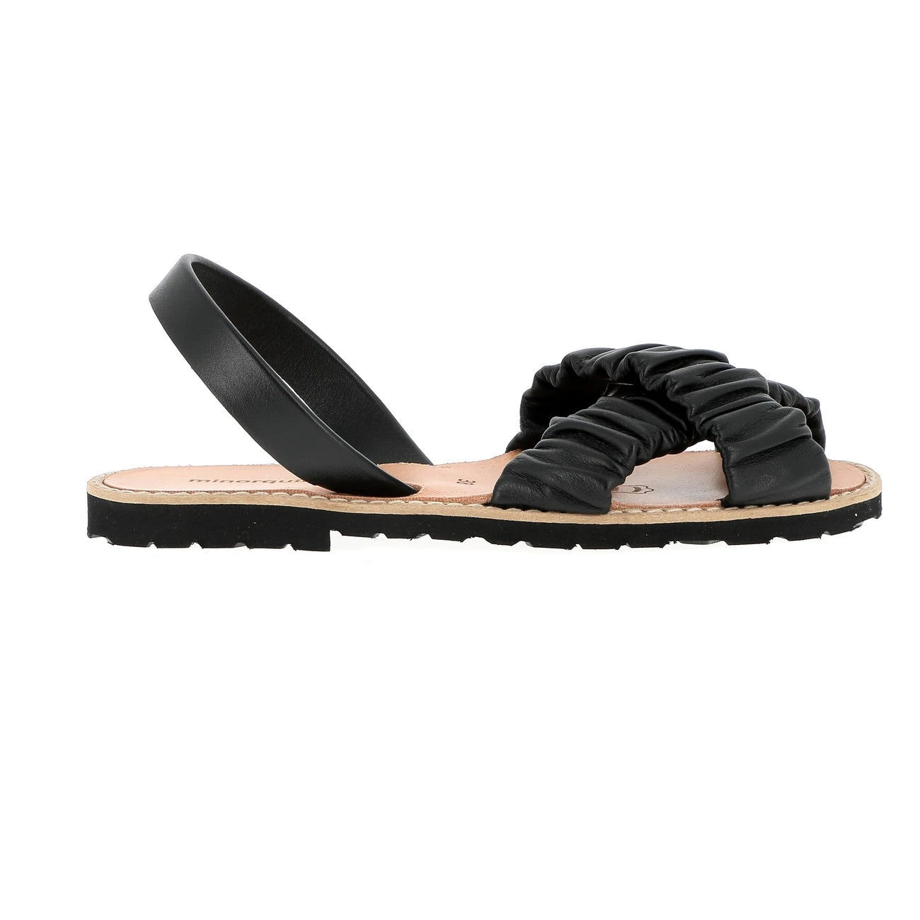 Avarca Illueca Cuir Negro