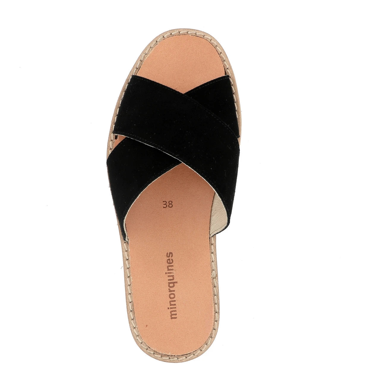 Avarca Mule Daim Negro