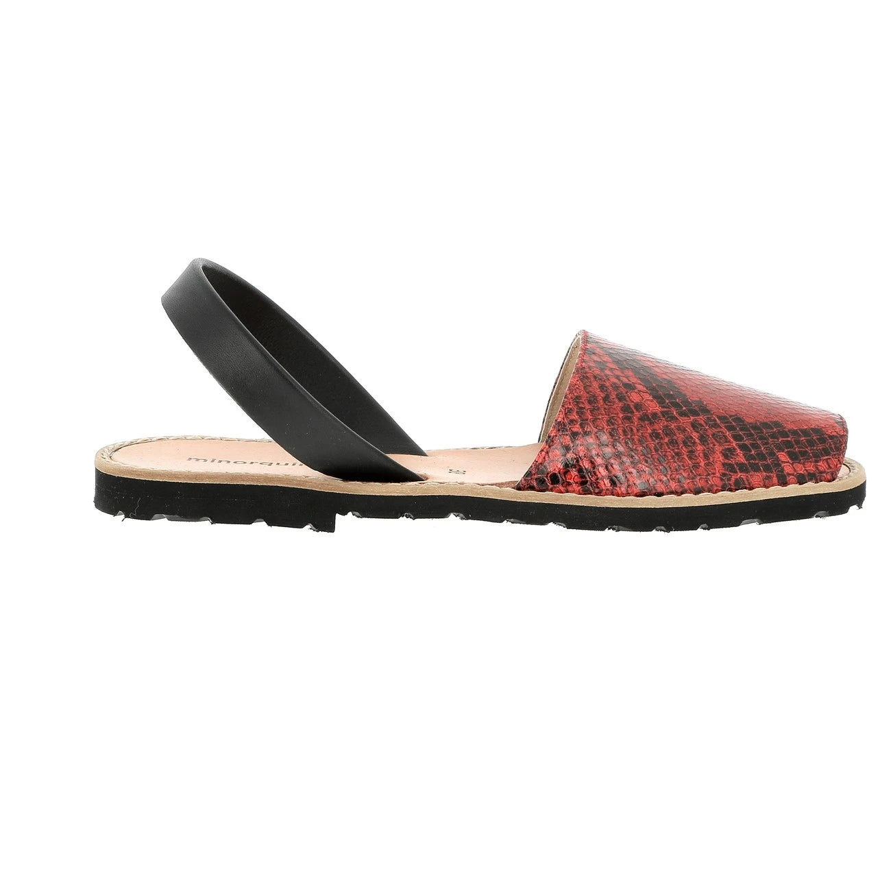Avarca Reptil Rojo