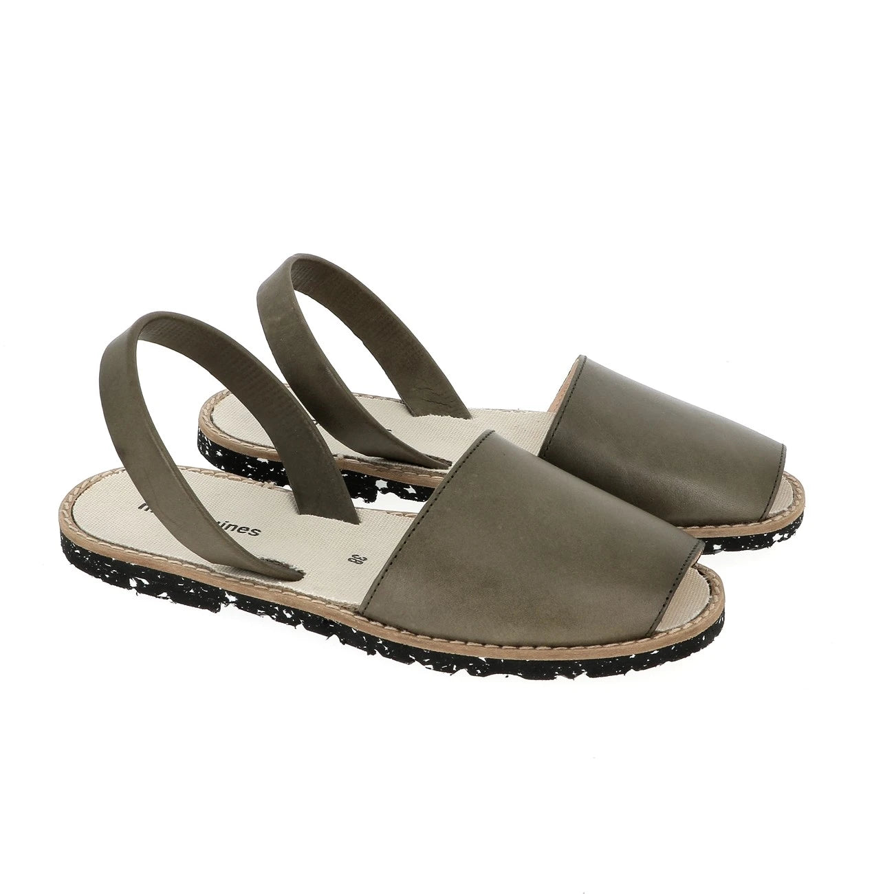 Avarca Eco Cuero Kaki Hombre