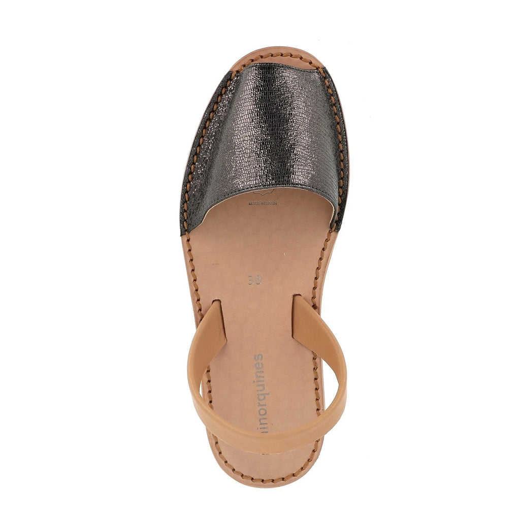 Avarca Neo Cuero Brillante Negro
