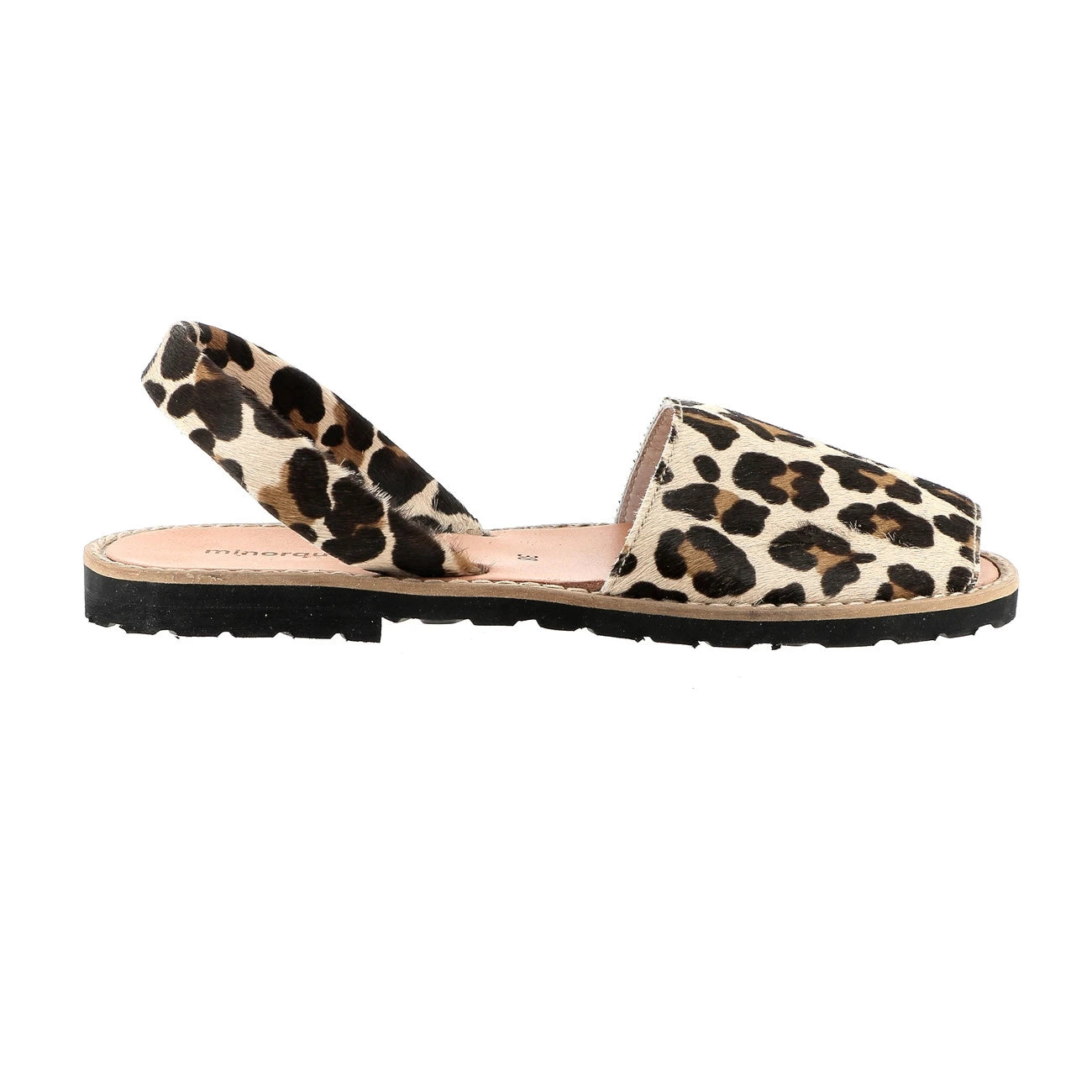 Avarca Cuero Leopardo