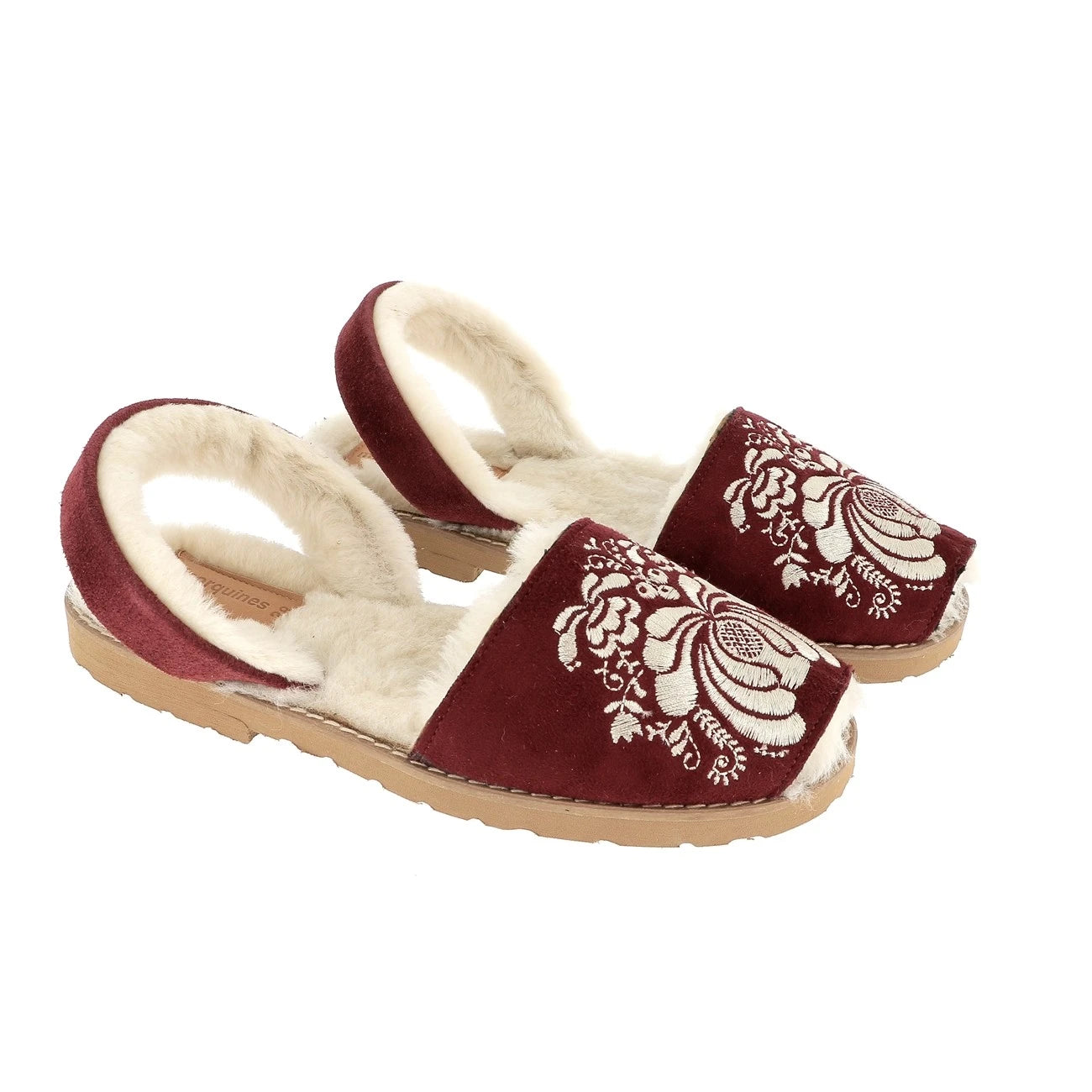 Avarca Broderie Tcheky Bordeaux