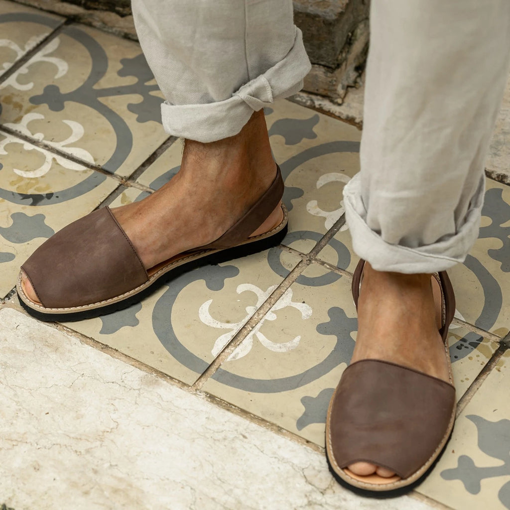 Avarca Nubuck Ébano Hombre