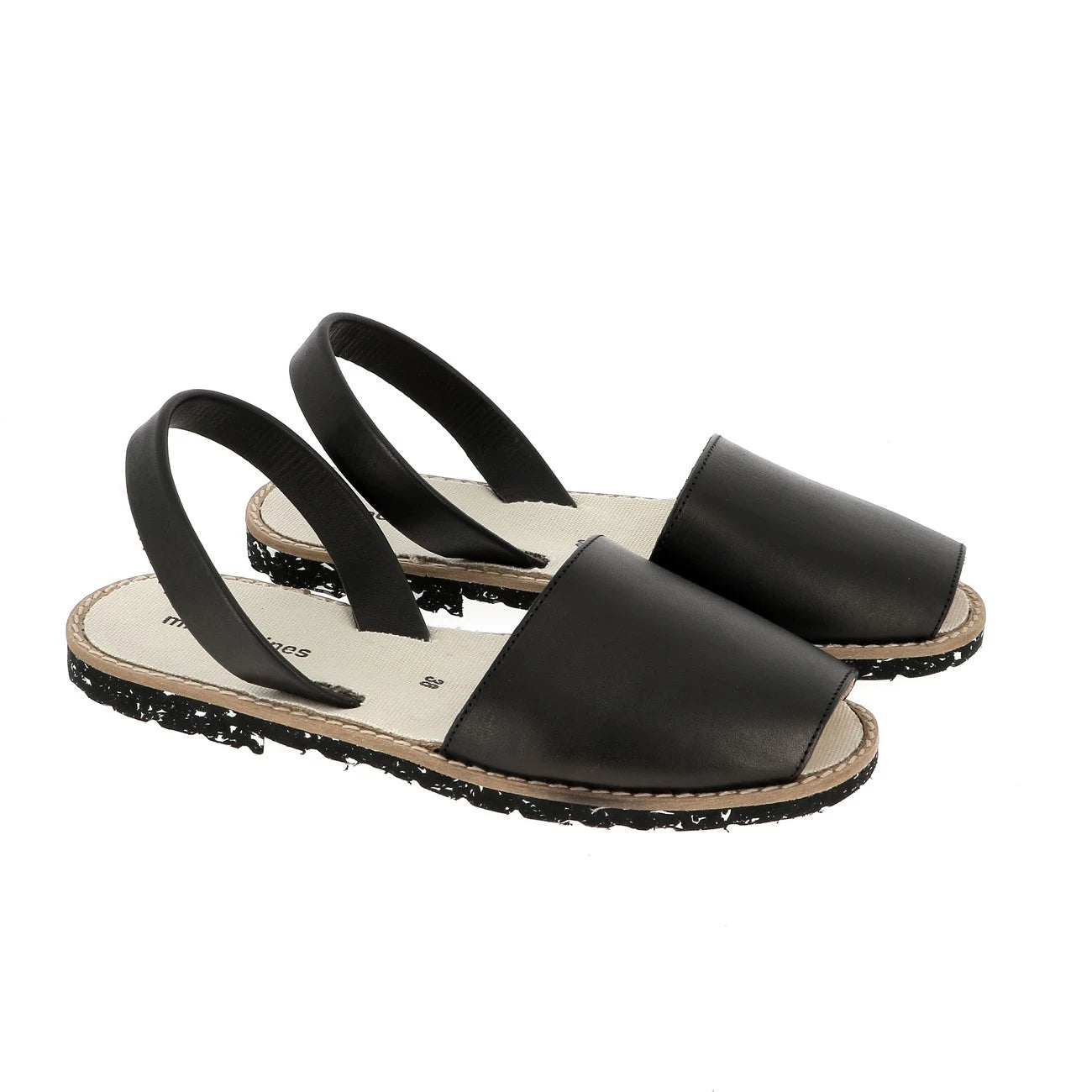 Avarca Eco Cuero Negro