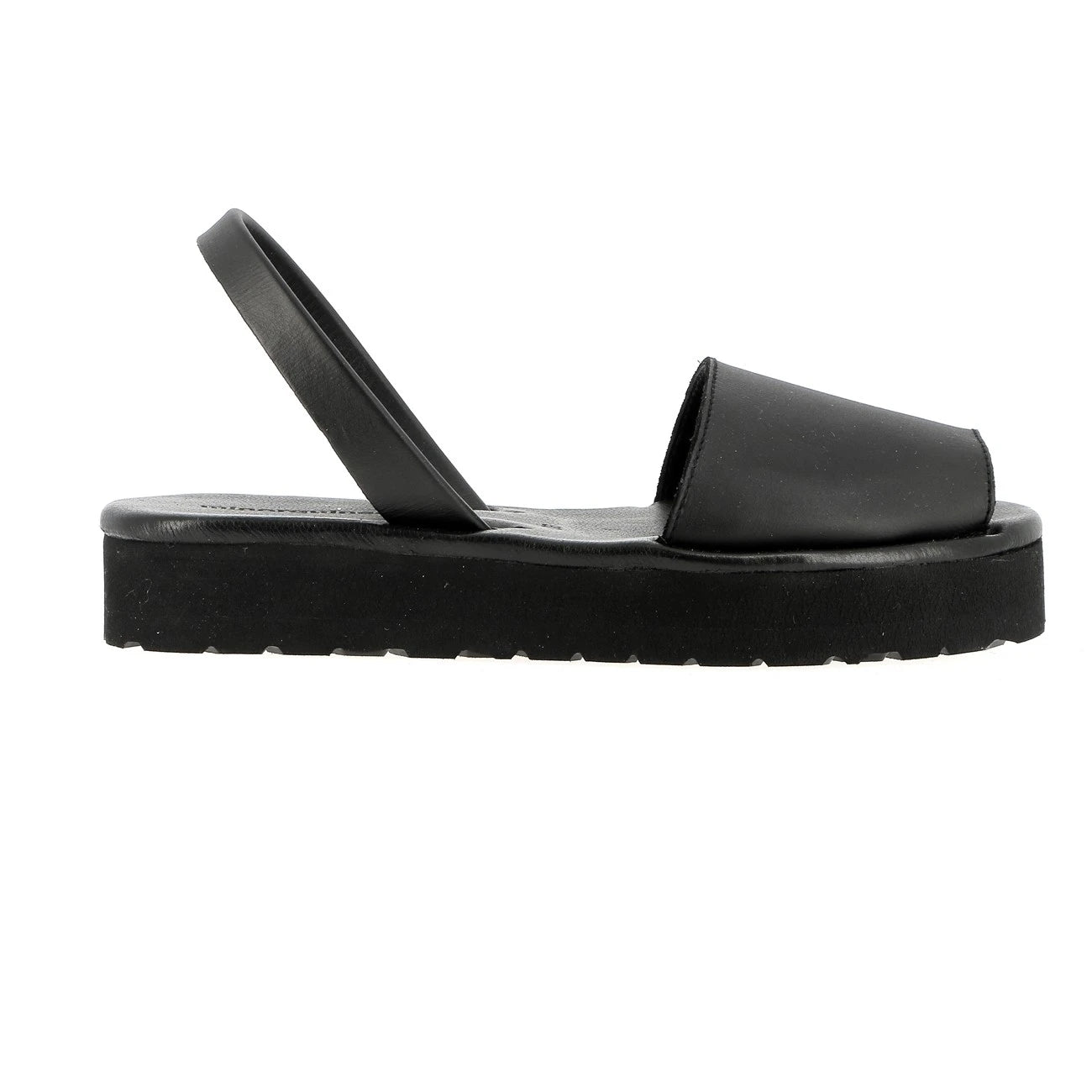 Avarca Platja Plateforme Cuir Negro (tout Negro)