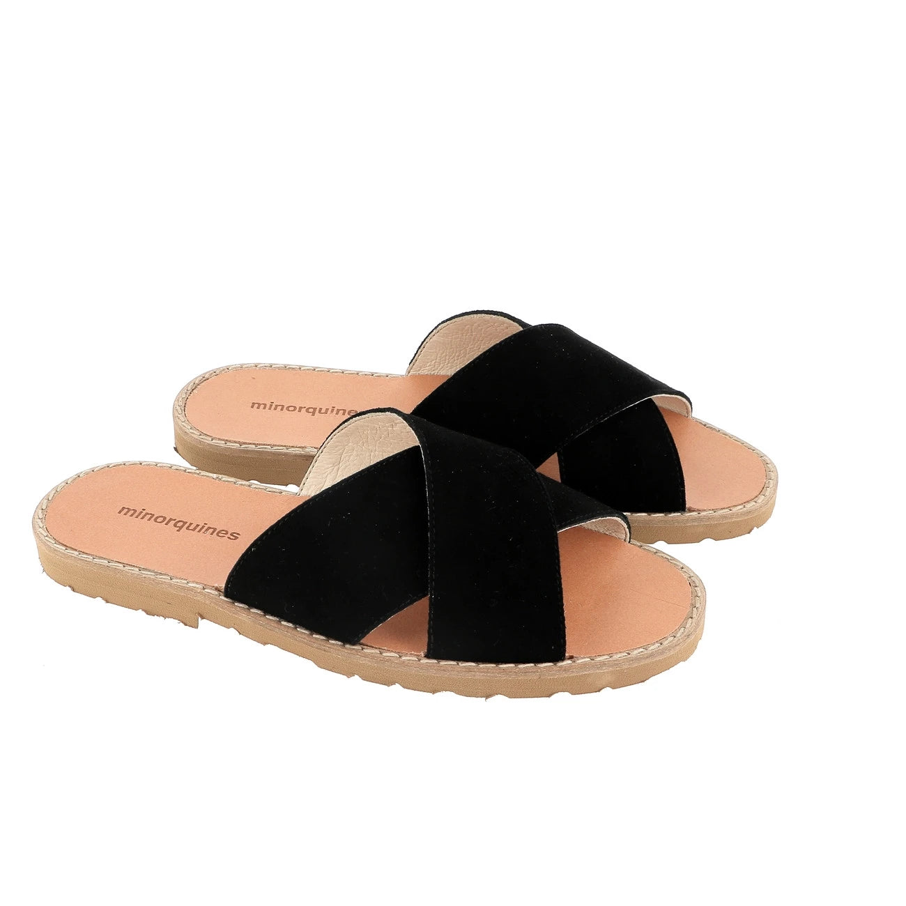 Avarca Mule Daim Negro