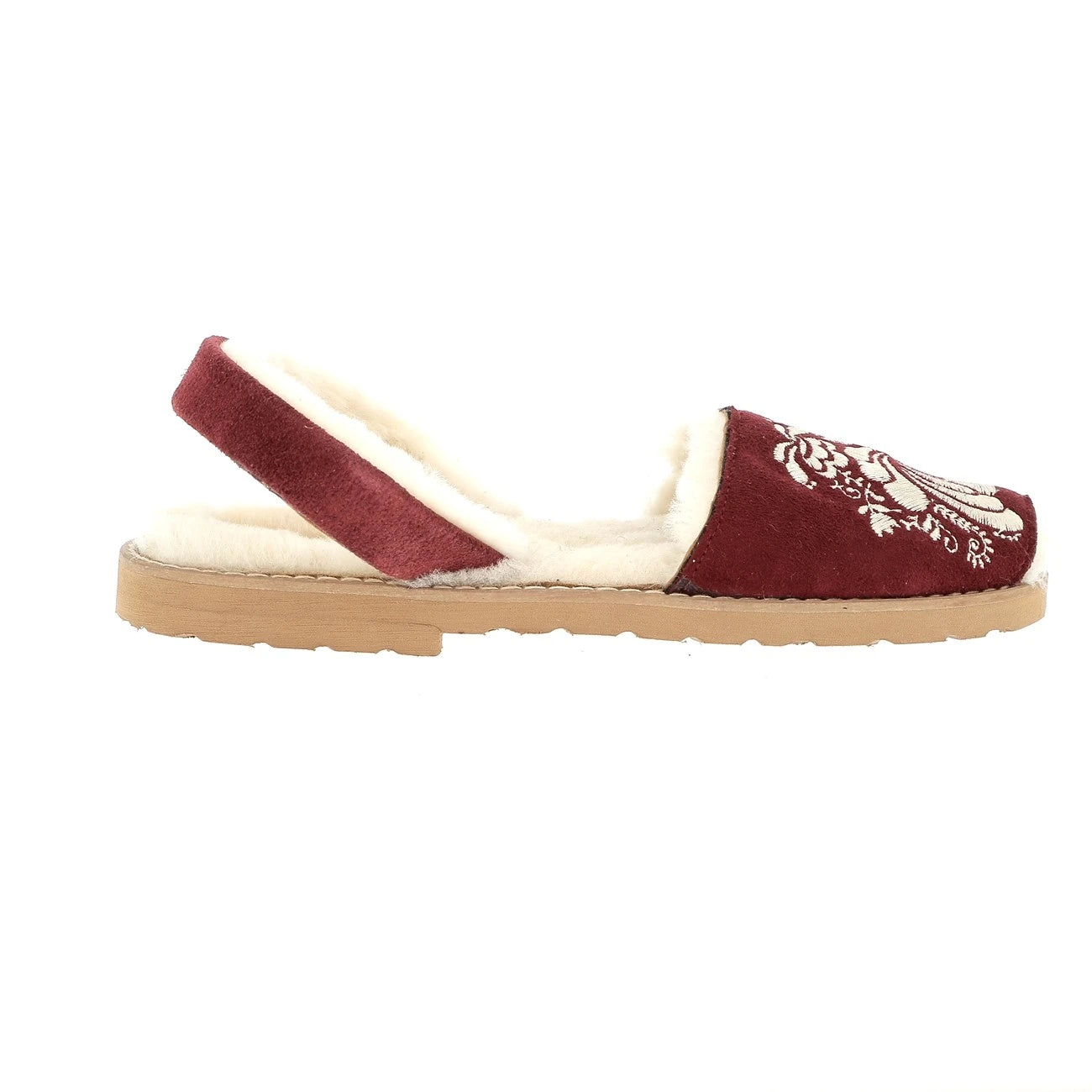 Avarca Broderie Tcheky Bordeaux