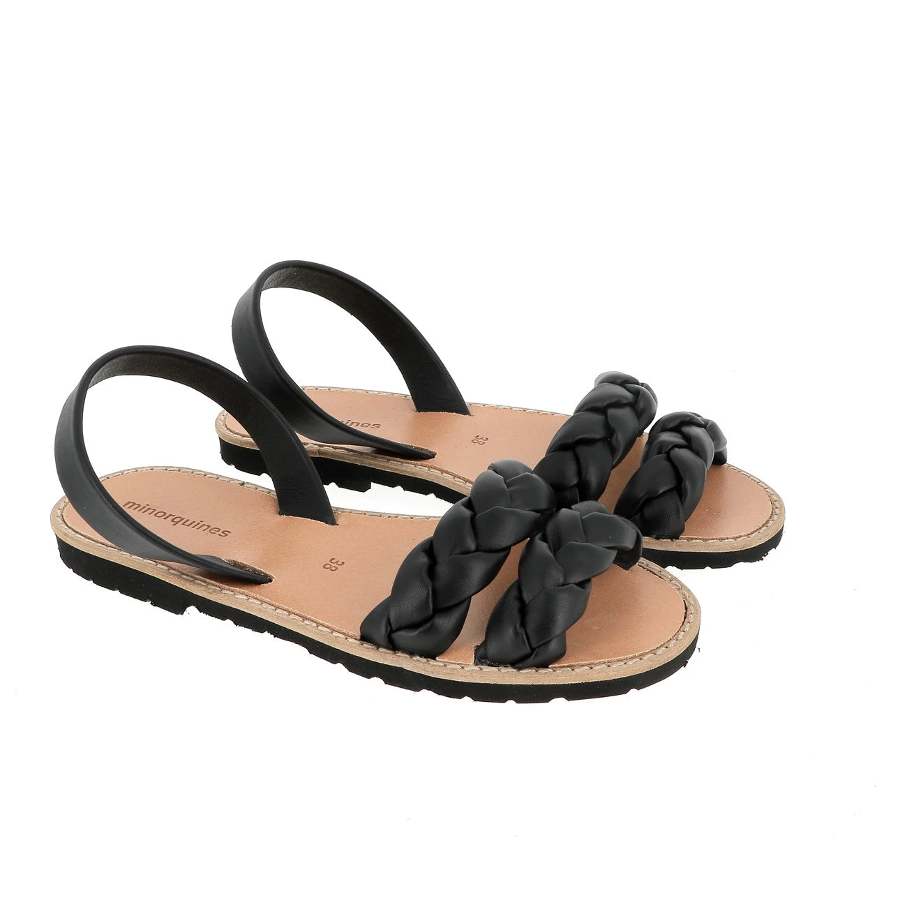 Avarca Cabrera Cuir Negro