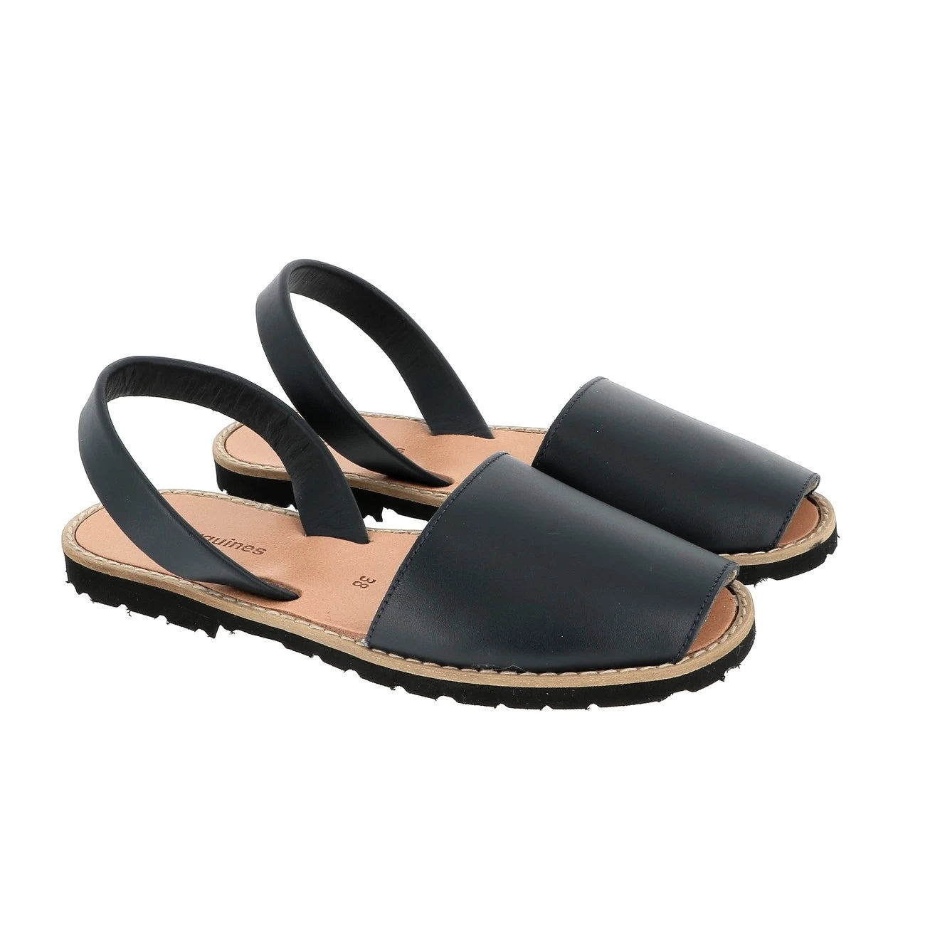 Avarca Cuir Azul Marinero