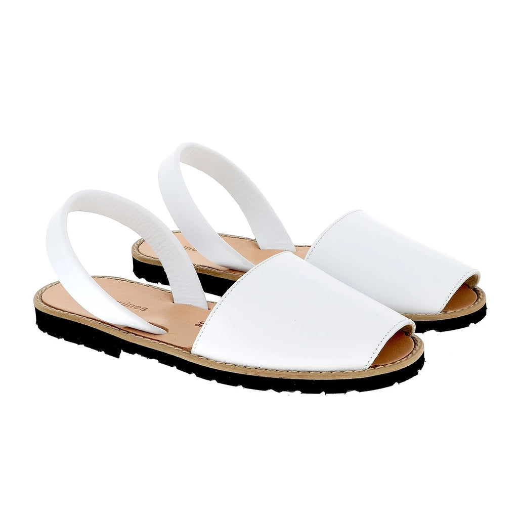 Avarca Cuero Blanco