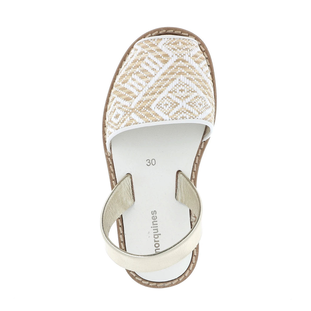 Avarca Rafia Blanco Fiesta Blanca