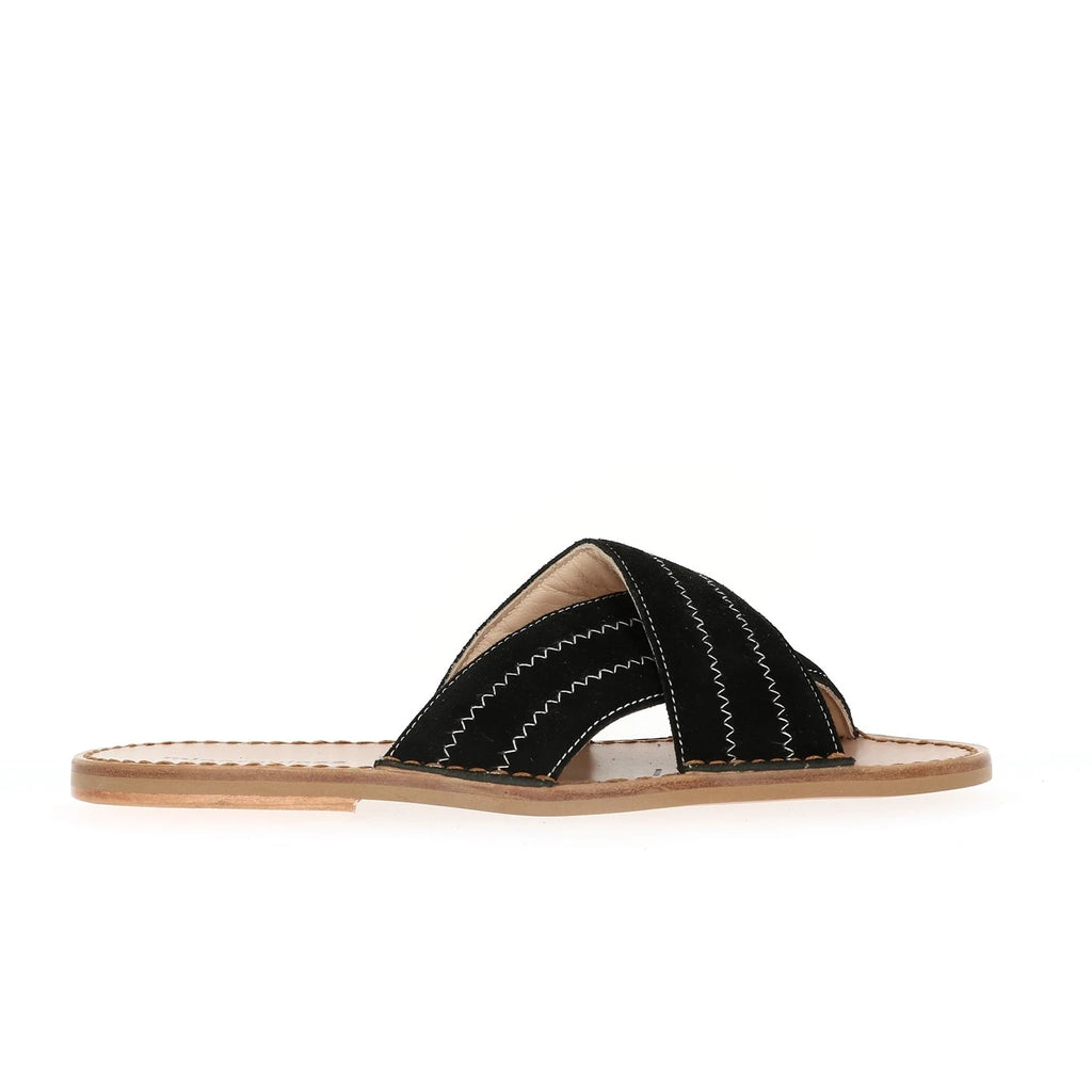 Avarca Neo Mule Terciopelo Negro