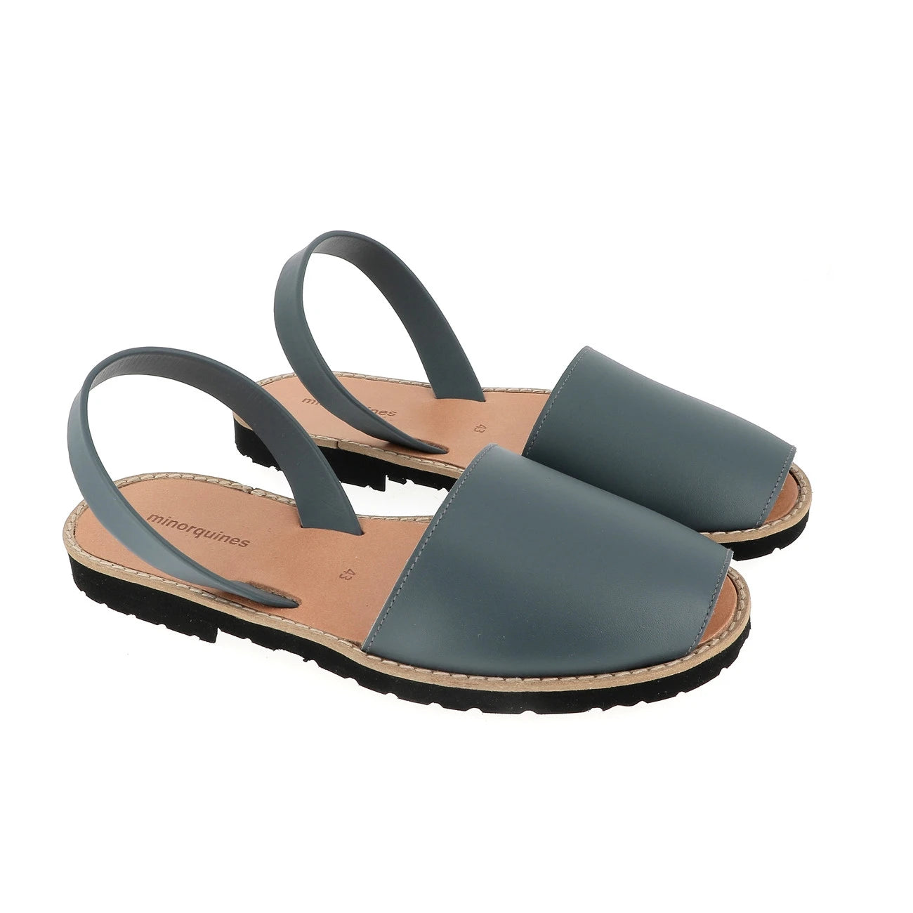 Avarca Cuir Petrol Homme