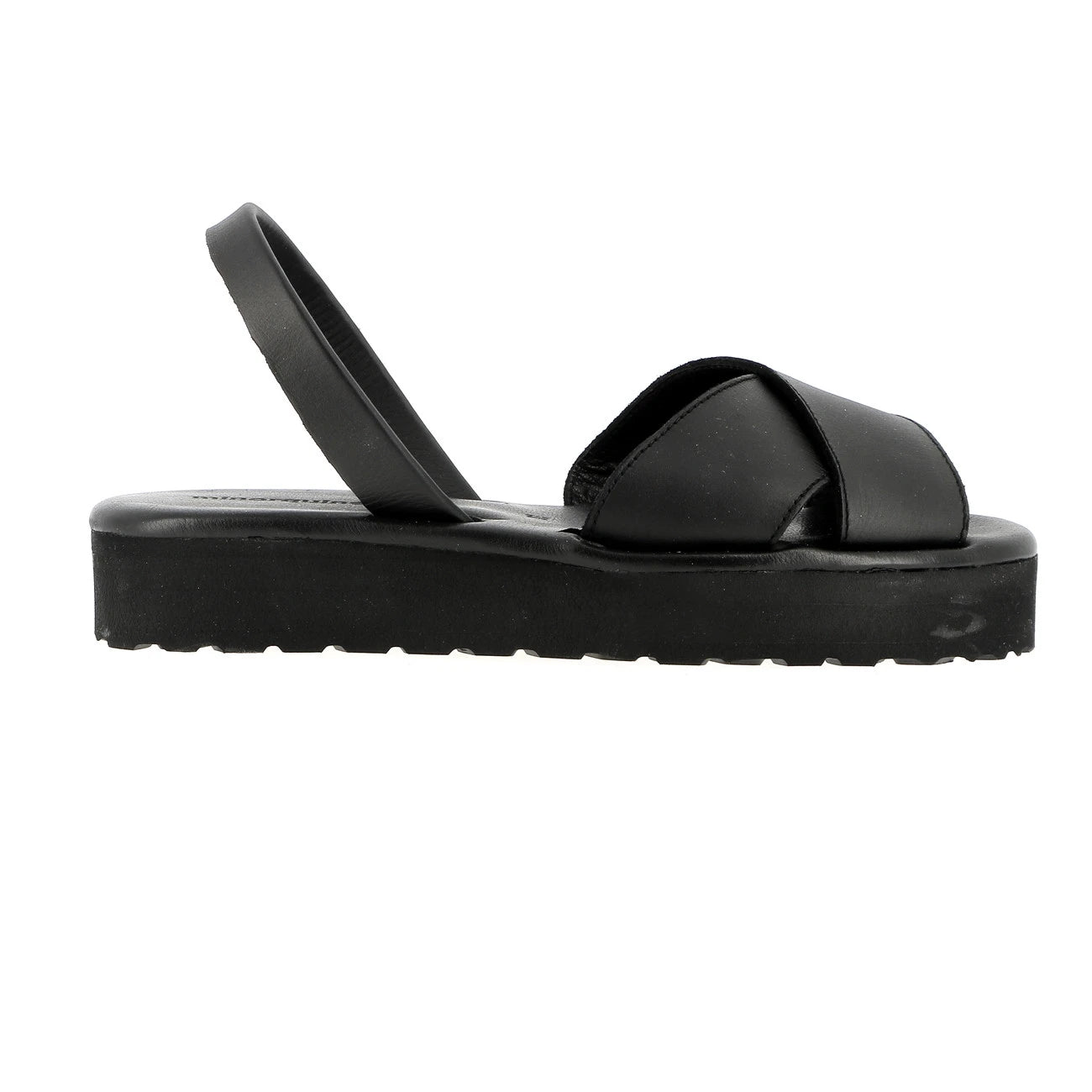 Avarca Platja Plateforme Muro Cuir Negro (Tout Negro)