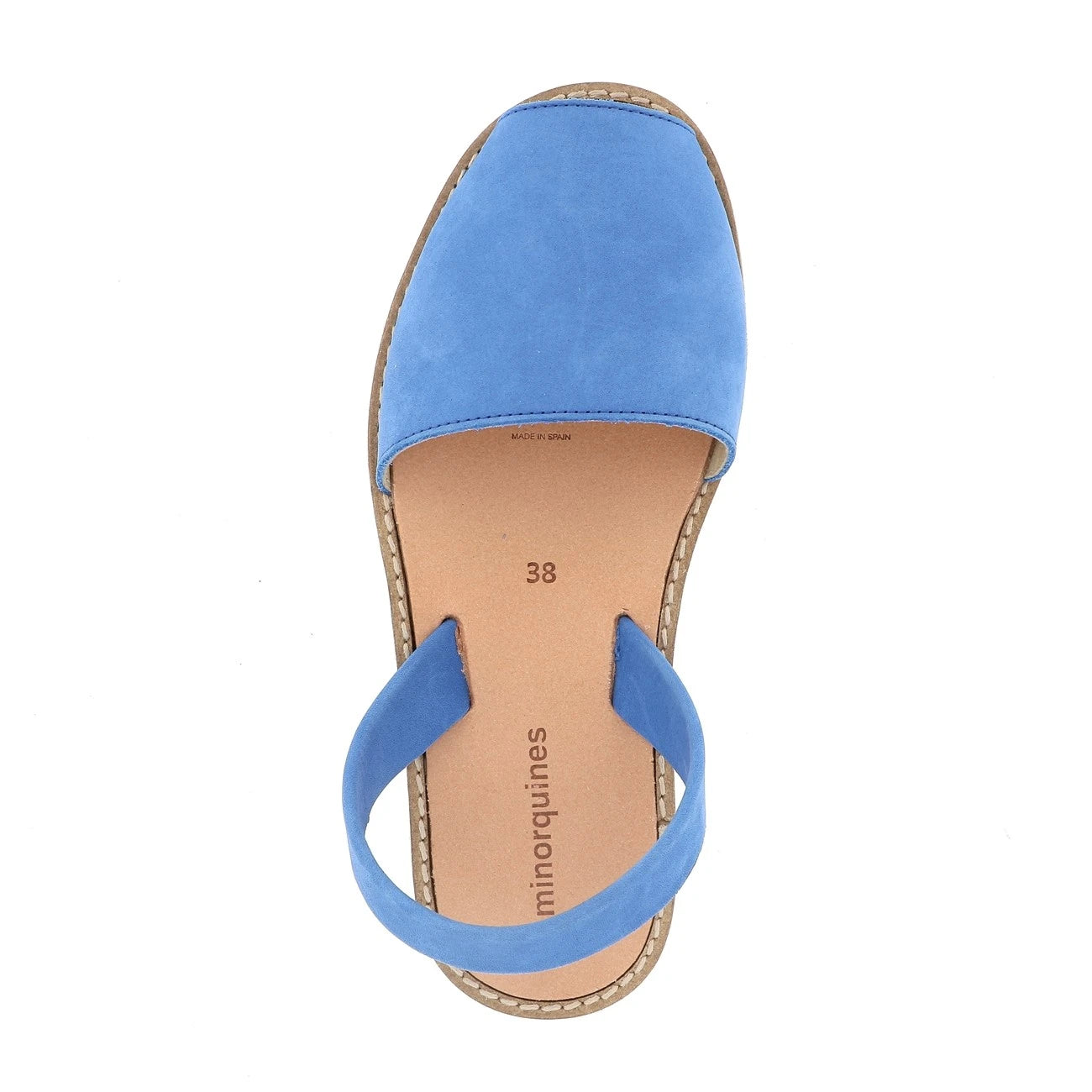 Avarca Nubuck Bleu Océan