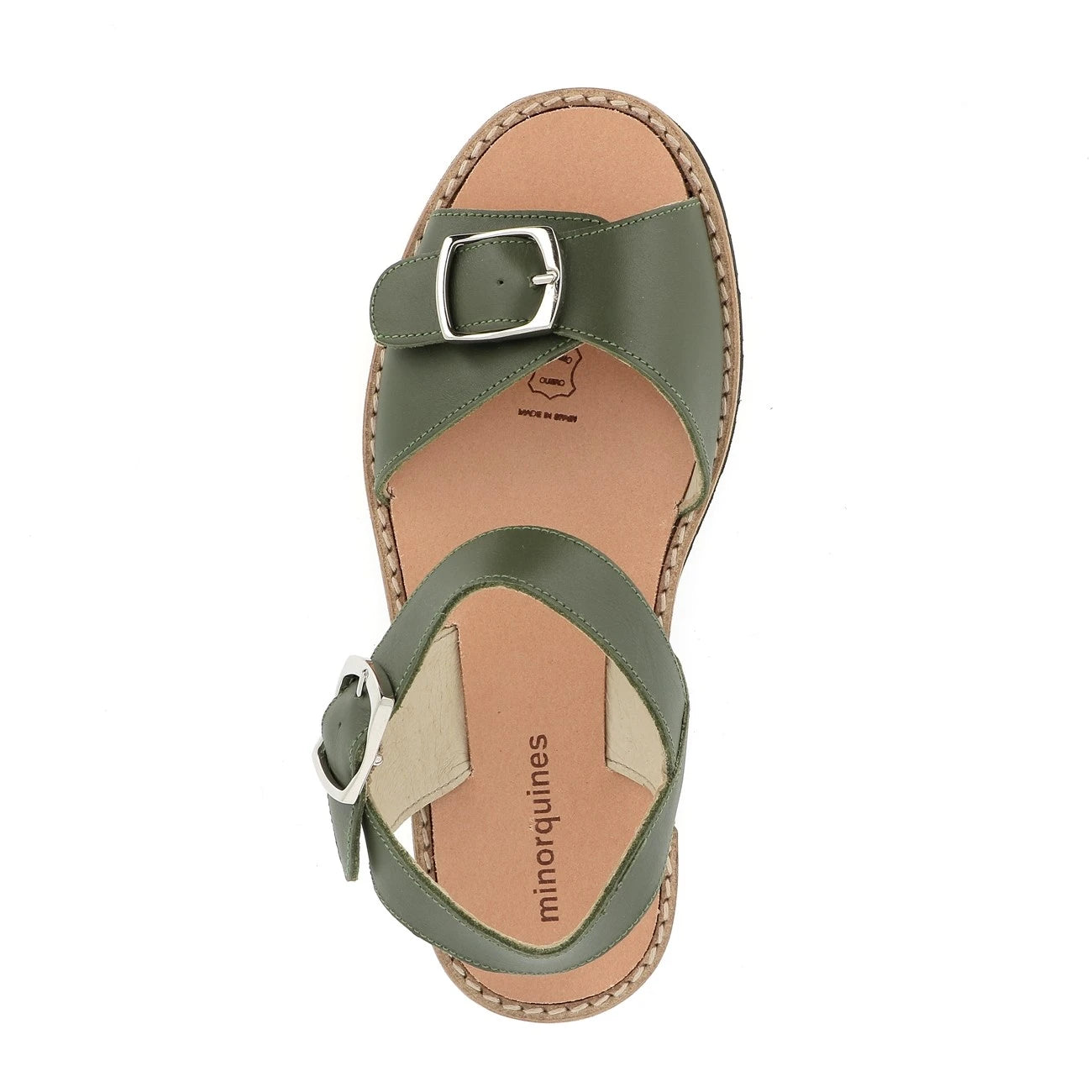 Avarca Boucle Cuir Army