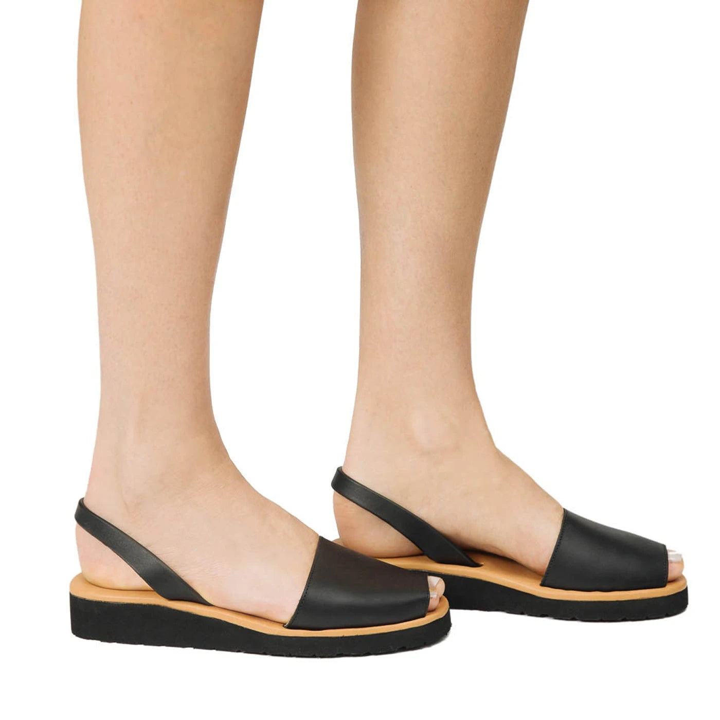 Avarca Platja Cuir Negro