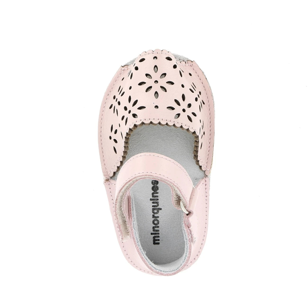 Frailera Baby Cuir Perforé Fleur Pink