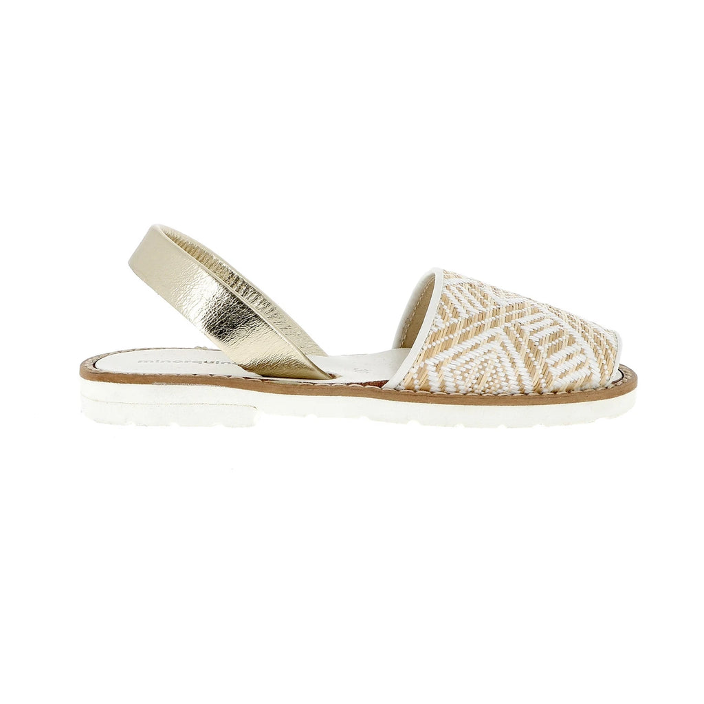 Avarca Rafia Blanco Fiesta Blanca