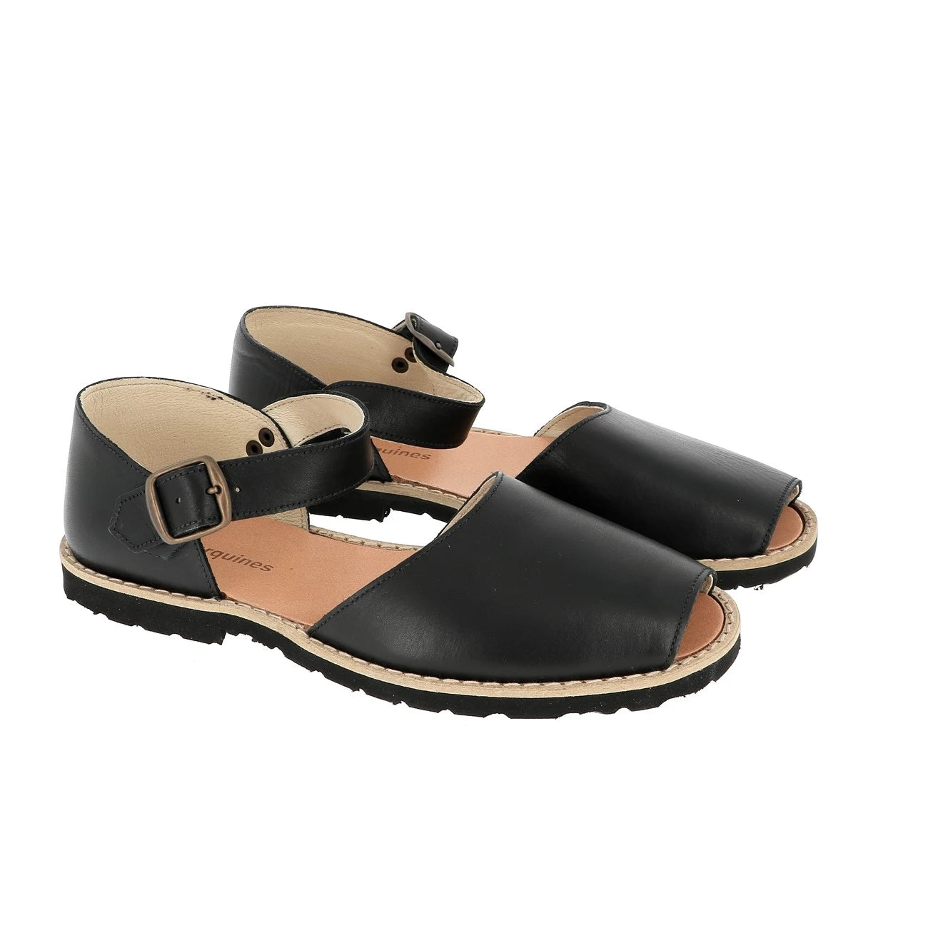 Frailera Boucle Cuir Negro