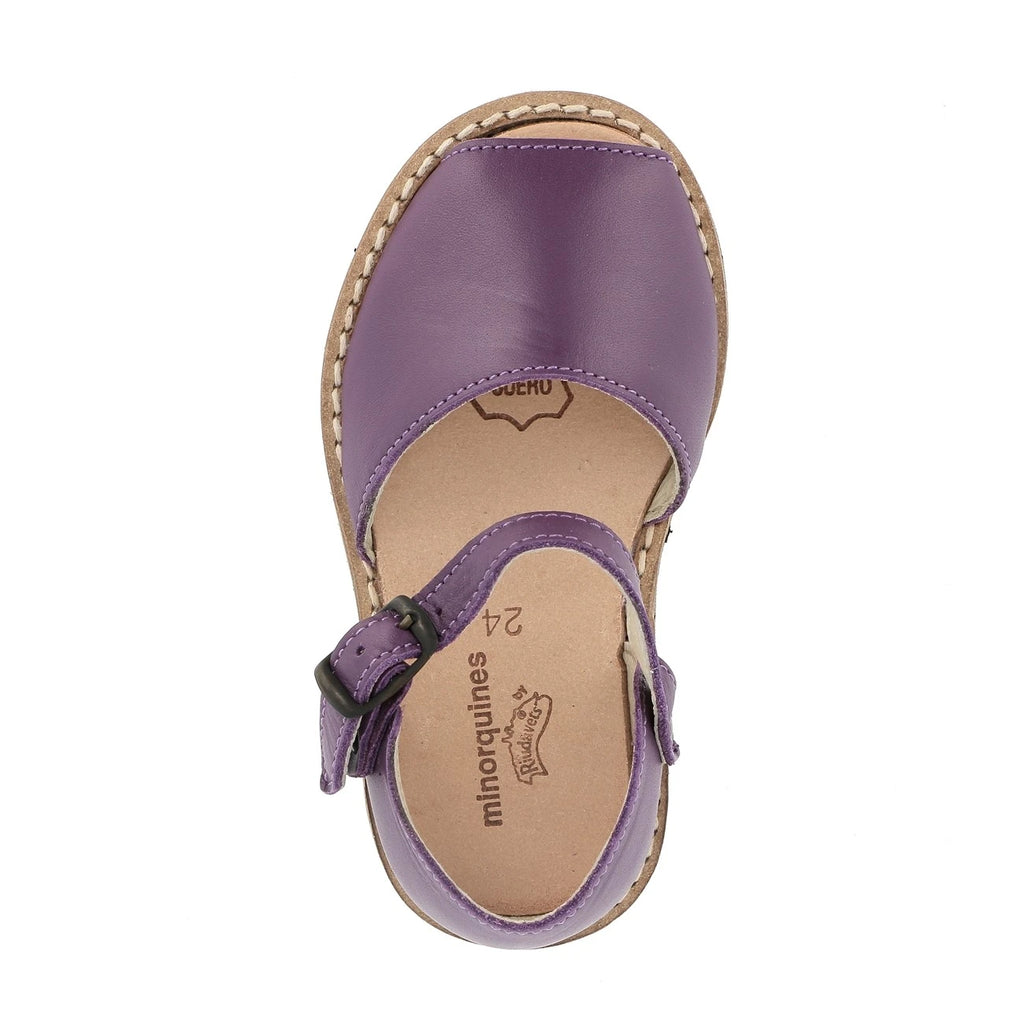 Frailera Anillo Cuero Violeta