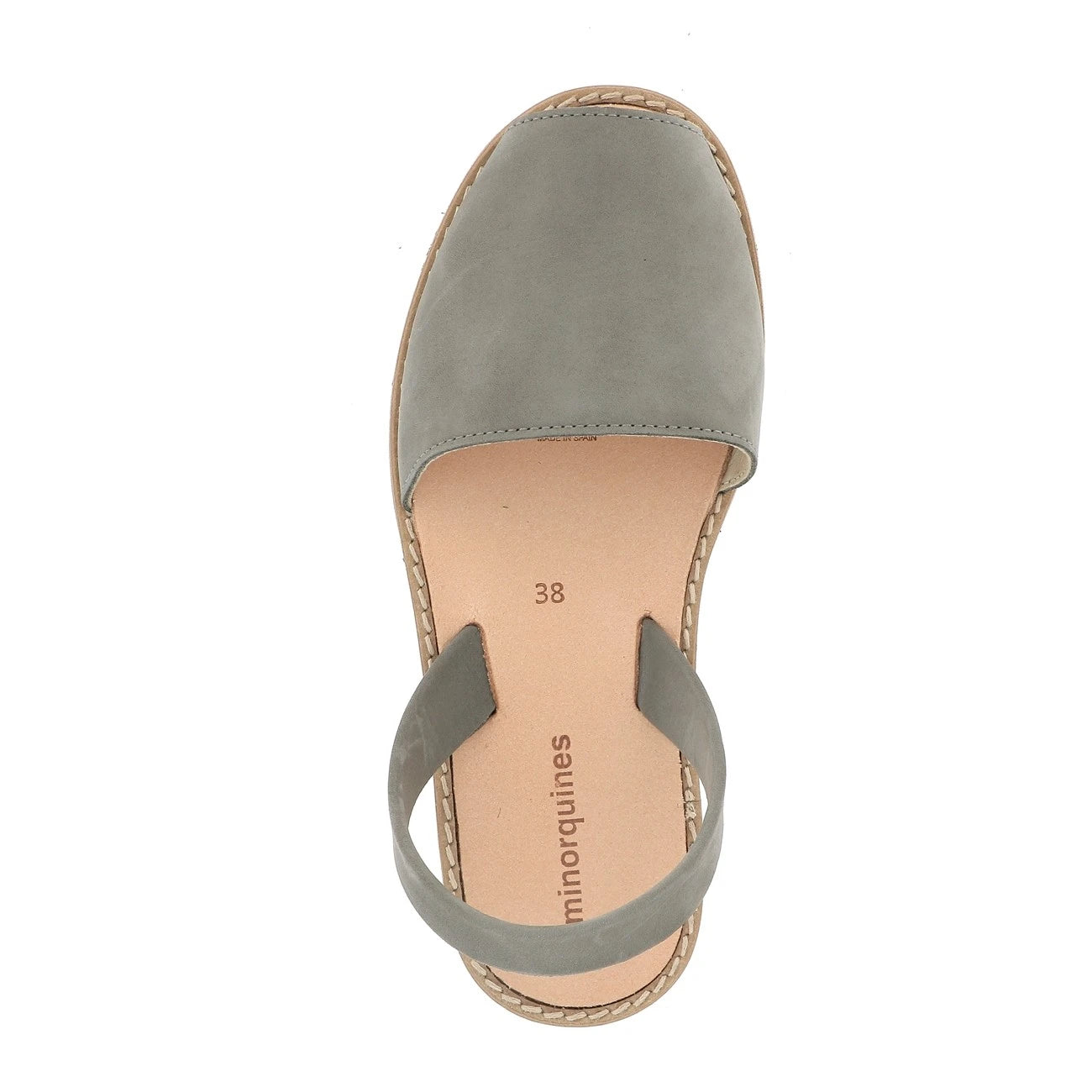 Abarca nubuck gris oscuro