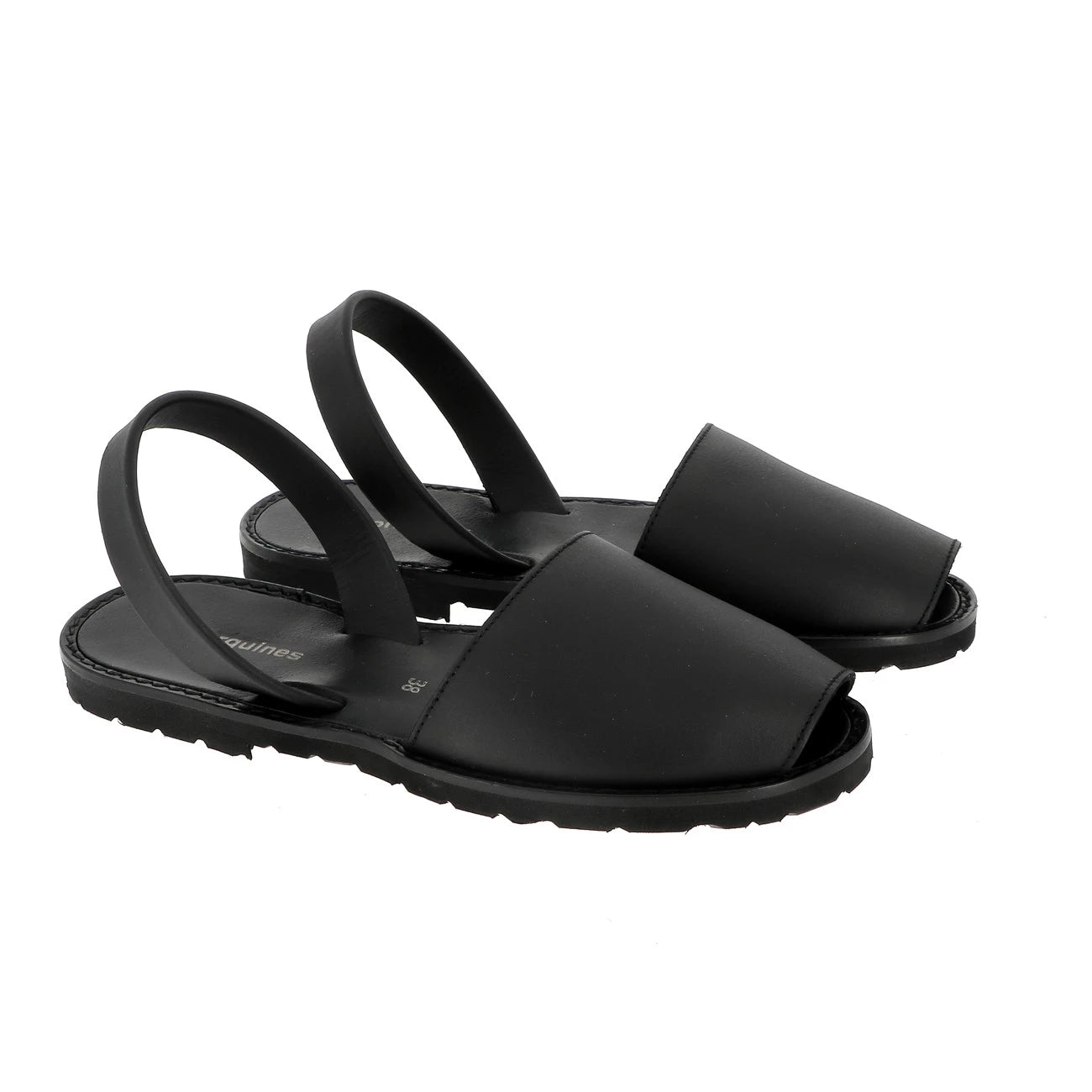 Avarca Cuero Negro (totalmente negro)