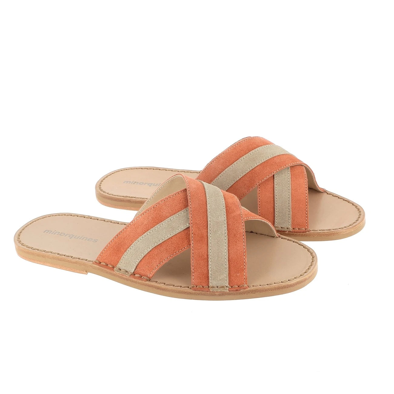 Avarca Neo Mule Puntera Terciopelo Coral