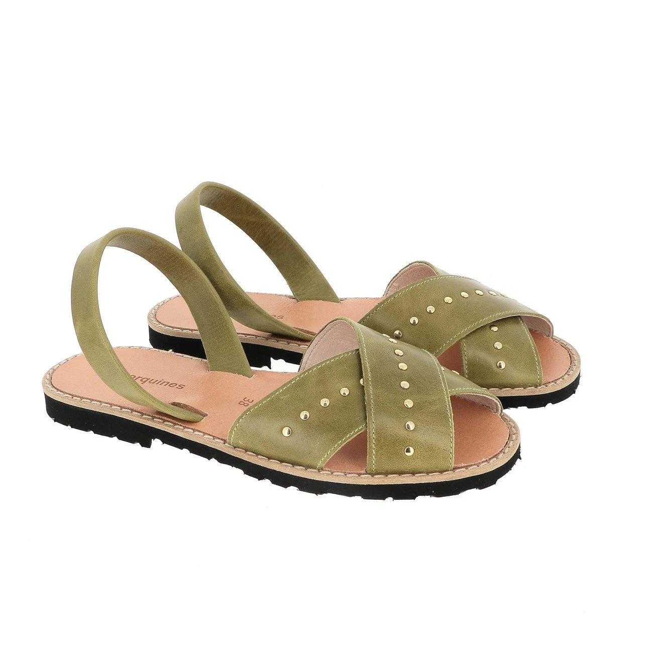 Avarca Rock Cuir Vintage Manzana