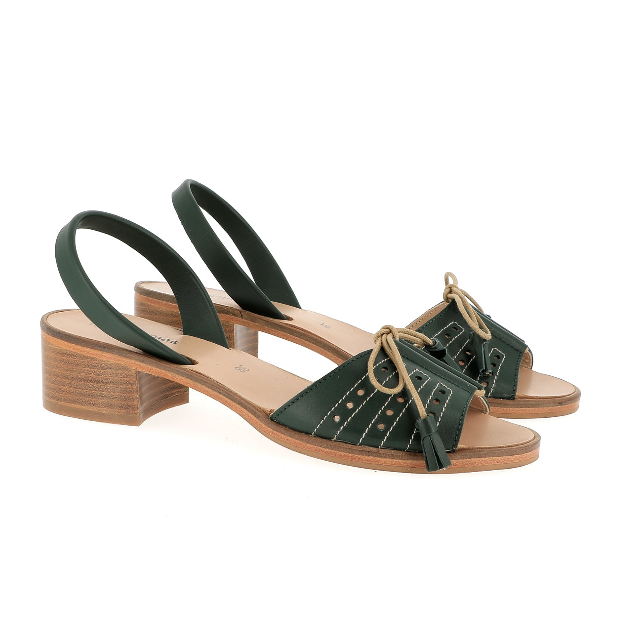 Avarca Alto 2 Cuir Verde